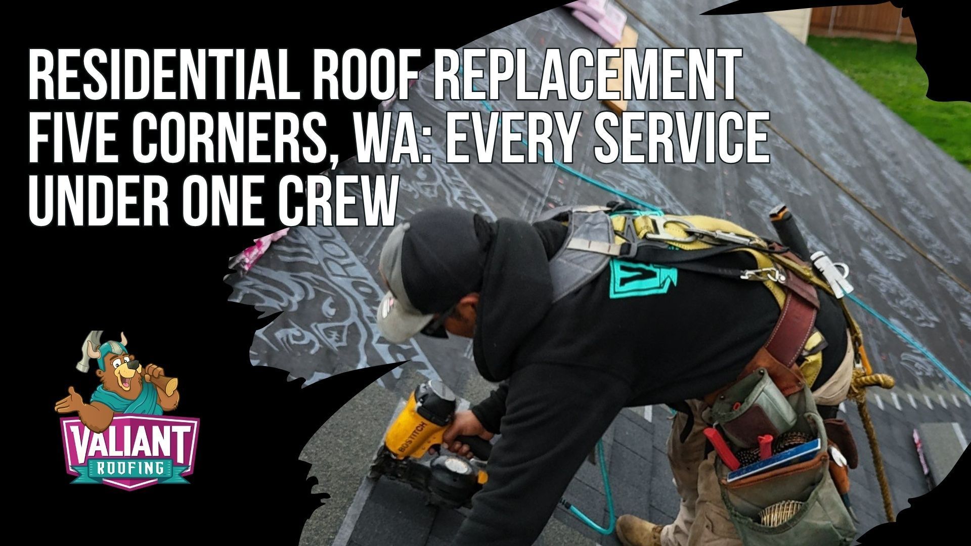 Residential Roof Replacement Five Corners, WA: Every Service Under One Crew
Residential roof replacement in Five Corners, WA from Valiant Roofing puts every service under one crew: full tear-off to bare sheathing, decking replacement photographed before it is covered, ice-and-water shield at eaves, valleys, and penetrations, synthetic underlayment across the full deck instead of 15-pound felt, and manufacturer-spec shingles like Owens Corning Duration, CertainTeed Landmark, GAF Timberline HDZ, or F-Wave synthetic polymer. Every job adds balanced ridge and soffit ventilation, new flashing at every penetration, the Clark County RSW permit, and an independent QA inspection. Emergency dispatch tarps active leaks within hours, and the free inspection includes a written photo report at 360-740-7017.
Valiant Roofing, 108 SE 124th Ave Suite 8, Vancouver, WA 98684. https://www.valiantroofing.com/locations/vancouver-wa
