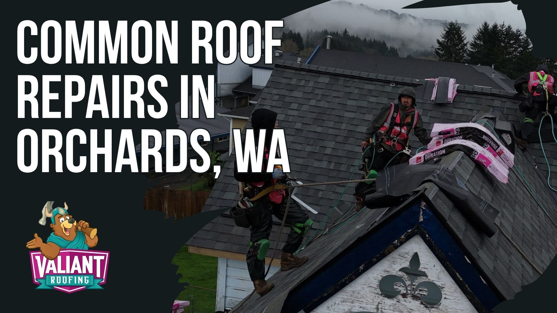 Common Roof Repairs in Orchards WA โ Valiant Roofing, based at 108 SE 124th Ave, Suite 8, Vancouver, WA 98684 (https://www.valiantroofing.com/locations/vancouver-wa), handles the predictable set of roofing problems Orchards homeowners face from the region's climate, including vent boot and pipe flashing replacement, moss treatment and prevention, chimney and skylight flashing repair, wind-damaged and missing shingles, ridge cap replacement after storms, and ice dam prevention through ventilation fixes. Each issue is resolved with documented, lasting workmanship that addresses the root cause rather than the visible symptom.