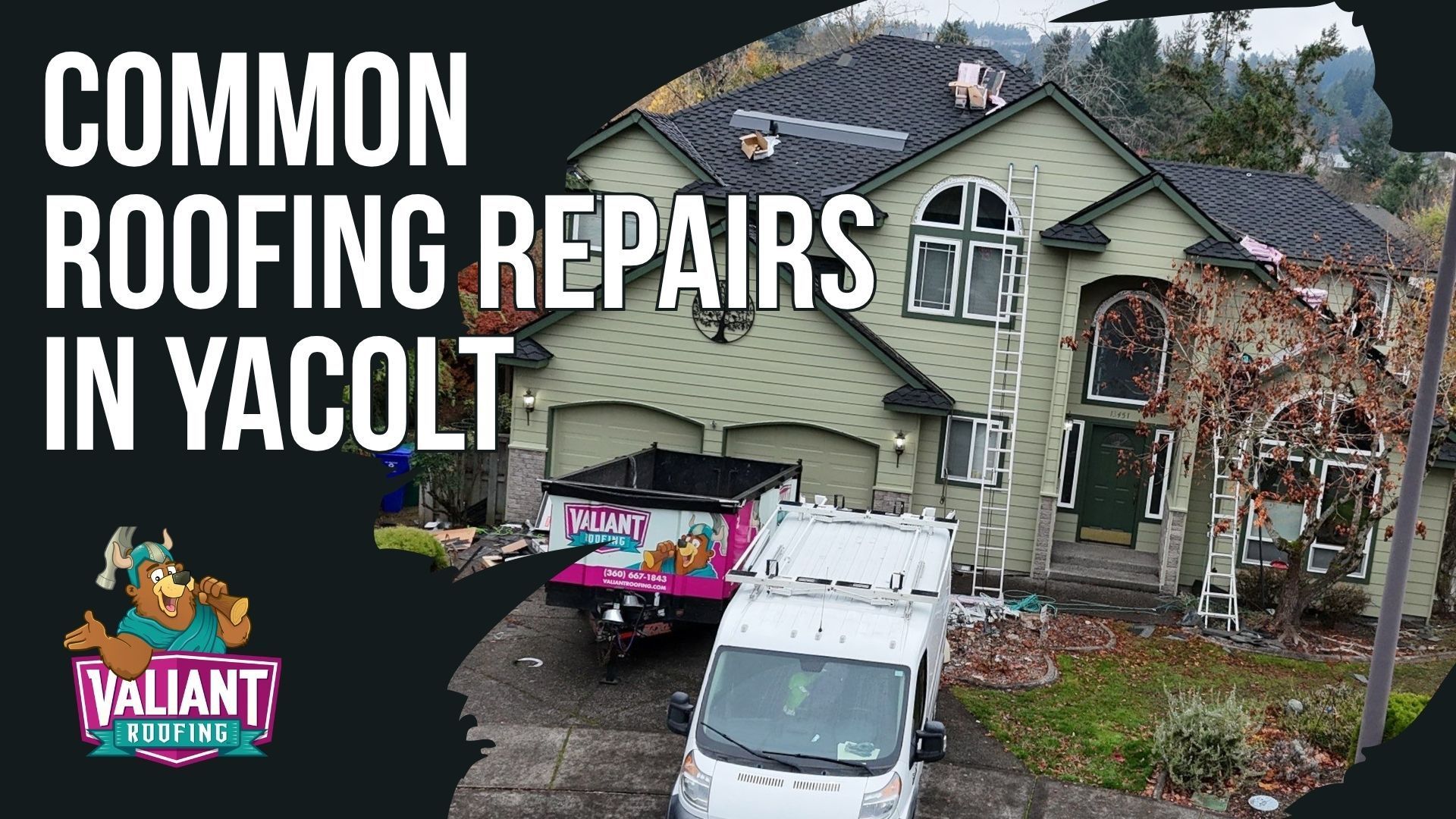 Common Roofing Repairs in Yacolt โ Valiant Roofing, based at 108 SE 124th Ave, Suite 8, Vancouver, WA 98684 (https://www.valiantroofing.com/locations/vancouver-wa), handles the repairs Yacolt homeowners need most often, including leak repair and detection, individual shingle replacement, flashing repair at chimneys and walls, pipe boot replacement for vent penetrations, gutter service with cleaning and guard installation, ridge cap repair after wind damage, and moss treatment with removal and prevention application. Each repair type addresses specific Pacific Northwest challenges with documented workmanship that solves root causes rather than patching symptoms.