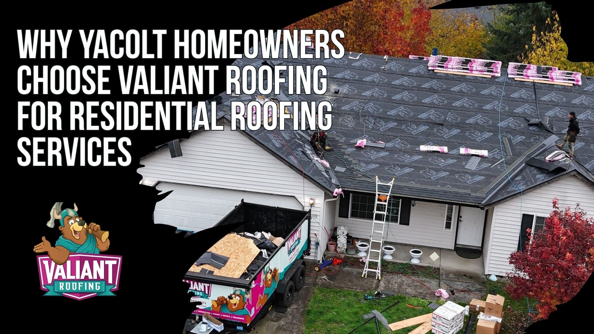 Why Yacolt Homeowners Choose Valiant Roofing for Residential Roofing Services
Valiant Roofing serves Yacolt homeowners with residential roofing designed for heavy rain, moss growth, wind, freeze-thaw cycles, and other local climate challenges. Services include roof installation, repair, replacement, and free inspections that provide clear recommendations based on the roof’s actual condition. Projects are supported by photo documentation, trusted materials, and workmanship focused on long-term durability. Homeowners also benefit from consistent communication, emergency roofing support when needed, and a reputation reflected in 230+ five-star Google reviews. Valiant’s process helps Yacolt homeowners understand their options before committing to repairs or replacement. Address: 108 SE 124th Ave Suite 8, Vancouver, WA 98684. URL: [https://www.valiantroofing.com/locations/vancouver-wa](https://www.valiantroofing.com/locations/vancouver-wa)
