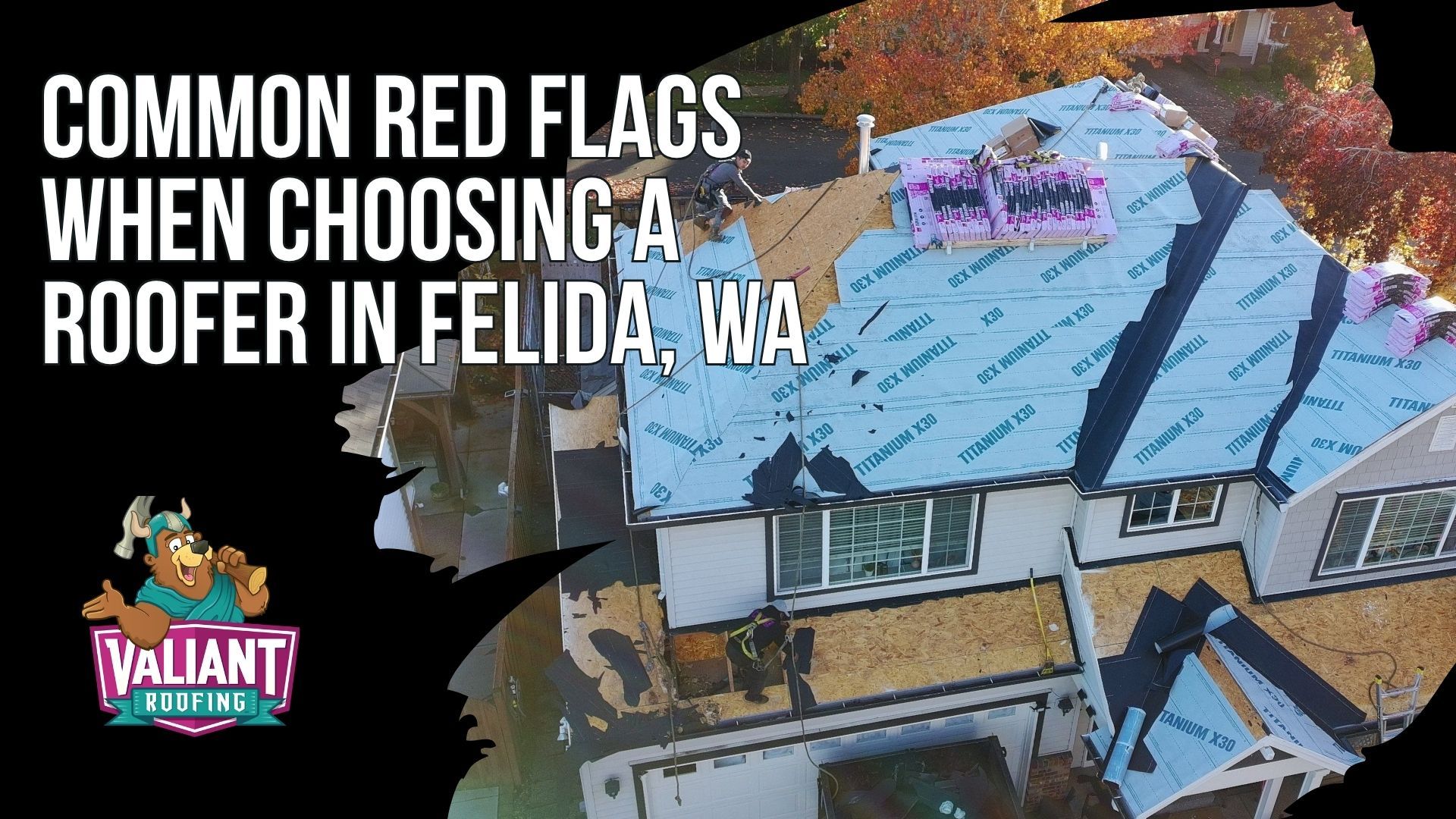 Common Red Flags When Choosing a Roofer in Felida, WA
A nine-item warning checklist fills this section in bold red-flagged rows, each line paired with a plain-language explanation of why that behavior signals risk for Felida homeowners before a contract is signed. The list covers the full spectrum of predatory contractor tactics specific to Clark County: missing WA L&I license numbers, full upfront payment demands, verbal-only estimates, missing insurance certificates, manufactured same-day pricing urgency, and the Washington State insurance fraud of offering to waive a homeowner's deductible. One flag stands out for its local specificity: discouraging permit pulls in a county where Clark County code explicitly requires permits for reroofing, a tactic that creates resale complications and leaves homeowners with unpermitted work they will have to disclose. Legitimate roofing contractors in Felida welcome license lookups, provide certificates of insurance without hesitation, and never manufacture urgency to prevent a second opinion. Valiant Roofing at 108 SE 124th Ave Suite 8, Vancouver, WA 98684 clears every item on this list. Confirm it at valiantroofing.com/locations/vancouver-wa.