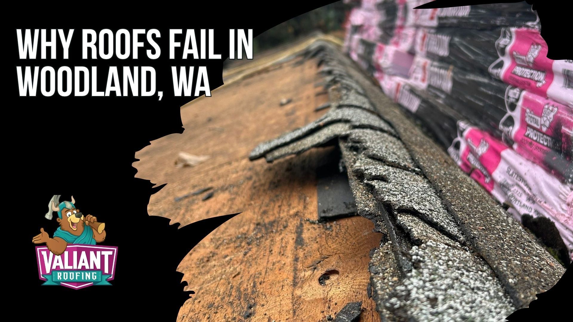 Why Roofs Fail in Woodland, WA
Woodland roofs face about 61 inches of annual rain, high Lewis River humidity, wet winters, east winds through the I-5 corridor, moss, algae, and aging roof systems. Common failures include dried pipe boots, loose step flashing, skylight sealant breakdown, valley corrosion, wind-lifted shingles, moss-driven granule loss, and hidden decking rot beneath multi-layer roofs. Historic homes near Davidson Avenue may have several roofing layers, while newer subdivisions east of I-5 can show builder-grade flashing problems. Annual inspections help identify hidden moisture damage early, while durable materials such as architectural shingles, metal roofing, and composite systems support long-term protection. Address: 108 SE 124th Ave Suite 8, Vancouver, WA 98684. URL: [https://www.valiantroofing.com/locations/vancouver-wa](https://www.valiantroofing.com/locations/vancouver-wa)
