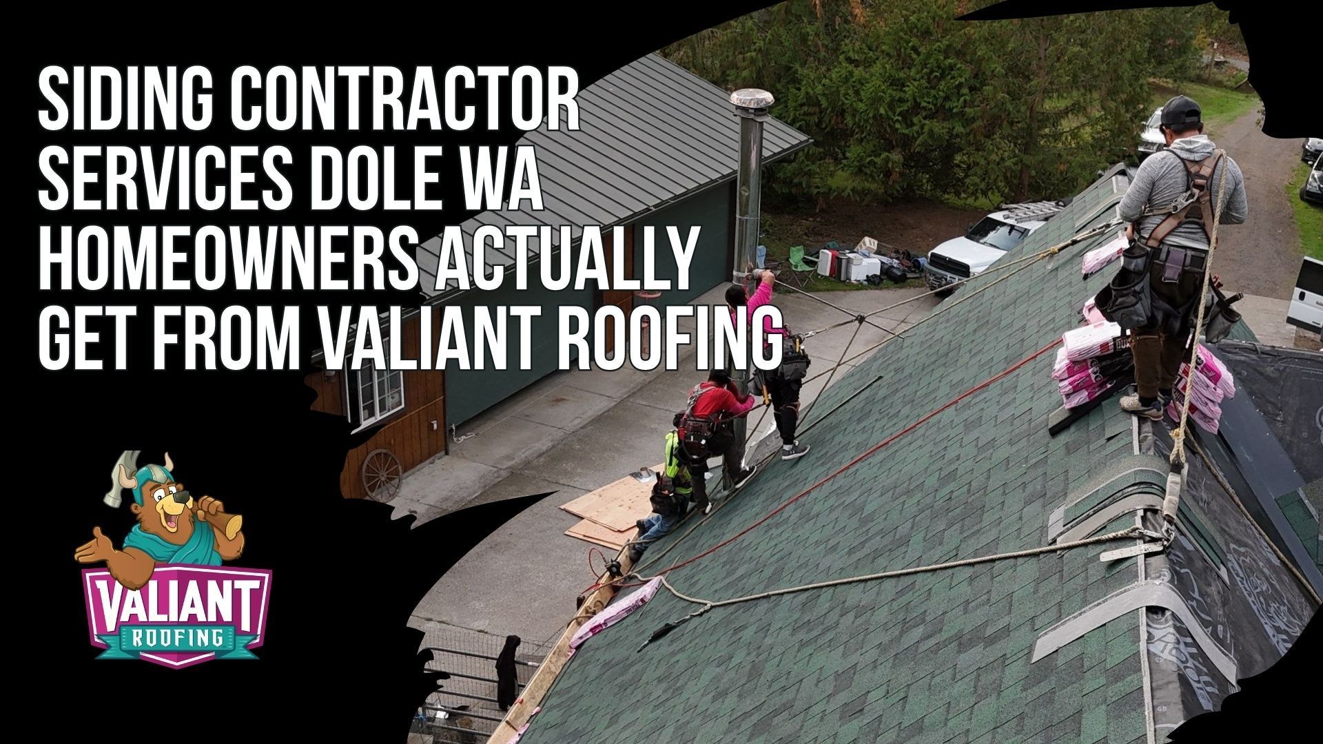 Siding Contractor Services Dole WA Homeowners Actually Get From Valiant Roofing
Valiant Roofing provides full siding installation, replacement, targeted repairs, inspections, rot restoration, and storm damage service for Dole, WA homes. Full projects can include siding removal, sheathing inspection, new weather-resistant barriers, flashing corrections, and James Hardie ColorPlus installation using HardiePlank, HardiePanel, HardieShingle, Sierra 8, or Board and Batten profiles. Targeted repairs include board matching, framing rot repair, soffit, fascia, and siding work tied to roofing or gutter projects. Free inspections include moisture checks, photos, and written reports, while storm damage service includes temporary protection, claim documentation, adjuster support, and written scopes. Address: 108 SE 124th Ave Suite 8, Vancouver, WA 98684.