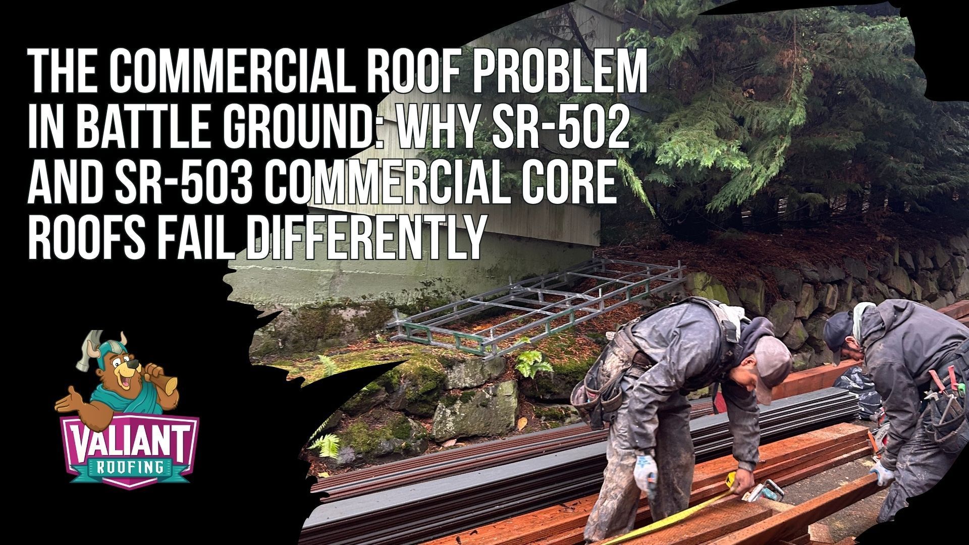 The Commercial Roof Problem in Battle Ground: Why SR-502 and SR-503 Commercial Core Roofs Fail Differently
Commercial roofs in Battle Ground face wet winters, occasional snow, ponding water, blocked drains, HVAC curb failures, grease exhaust, parapet detailing, and moisture intrusion across retail, multifamily, medical, restaurant, and school properties. Along the SR-502 and SR-503 corridors, neglected maintenance can allow small seam or drainage issues to damage membranes, ISO board, decking, and interior spaces. Valiant Roofing emphasizes documented inspections, planned repairs, no assignment of benefits, and no storm-related door knocking. Address: 108 SE 124th Ave Suite 8, Vancouver, WA 98684. URL: https://www.valiantroofing.com/locations/vancouver-wa