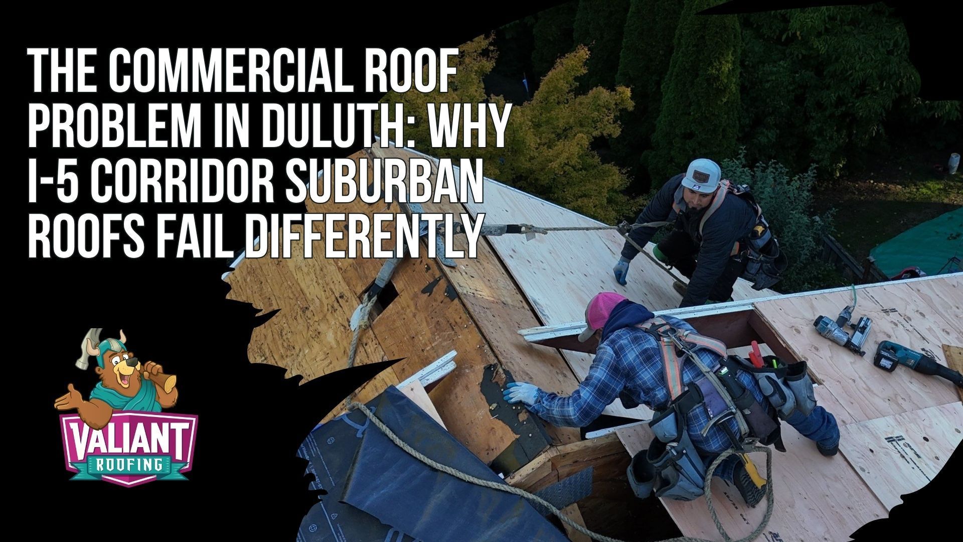 The Commercial Roof Problem in Duluth: Why I-5 Corridor Suburban Roofs Fail Differently
Commercial roofs in Duluth, WA, face ponding water, clogged drains, marginal roof pitches, autumn leaf buildup, pollen, dust, and heavy winter rain. These conditions can stress membrane seams, weaken adhesives, saturate ISO board, and allow hidden leaks to damage decking before interior stains appear. Retail and office roofs along the I-5 corridor are especially vulnerable when drainage and maintenance are neglected. Valiant Roofing addresses these risks with planned inspections and repairs, takes no deposit before materials are on site, does not accept AoB, and does not knock on doors after storms. Address: 108 SE 124th Ave Suite 8, Vancouver, WA 98684. URL: https://www.valiantroofing.com/locations/vancouver-wa