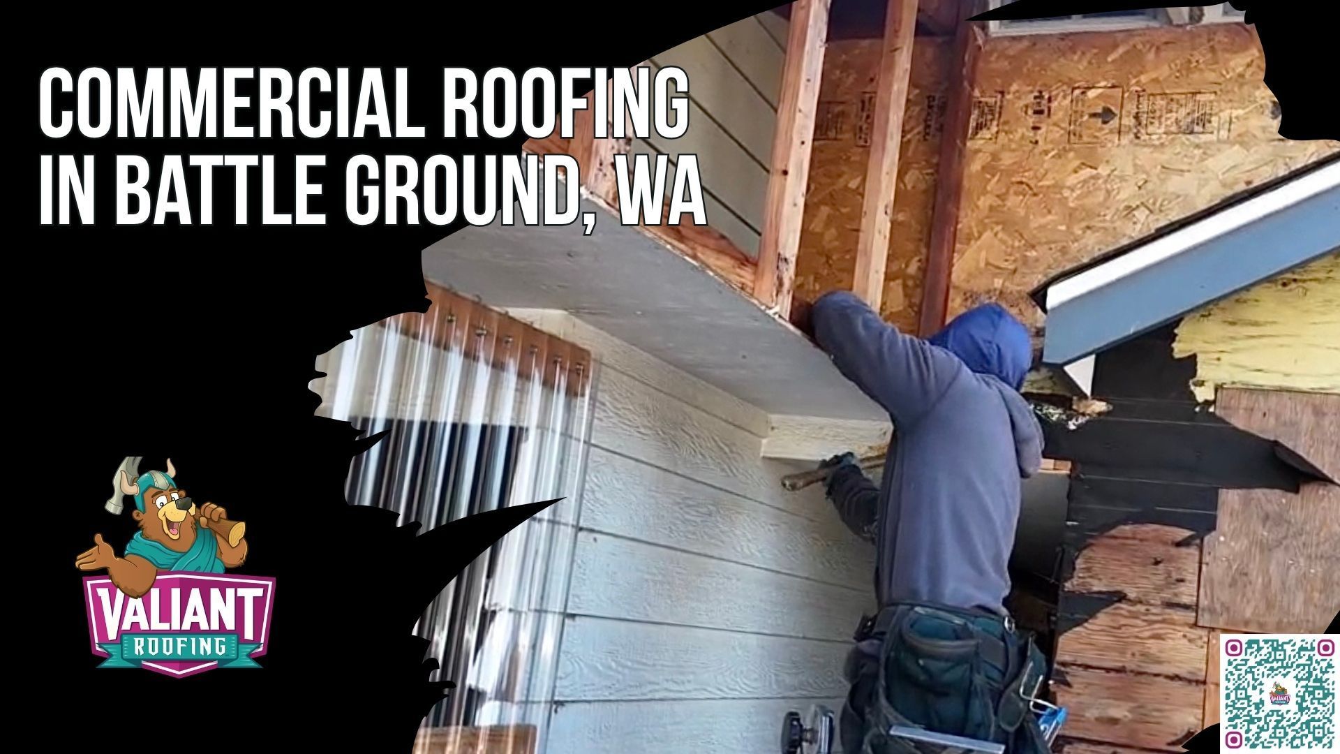 Commercial Roofing in Battle Ground, WA | TPO, PVC & Metal Flat Roof Installation, Repair & Inspection
Valiant Roofing provides commercial roofing in Battle Ground, WA, for retail strips, medical and dental offices, restaurants, multifamily complexes, schools, religious buildings, and light-industrial properties in ZIP 98604 and surrounding north Clark County. Services include TPO, PVC, and metal roof installation, repair, inspection, emergency leak response, and temporary tarping. Free 47-point commercial roof inspections include same-day response and a written photo report within 24 hours. Valiant Roofing holds WA L&I License VALIARL813LM, BBB accreditation, Owens Corning Platinum Preferred status, and 230+ verified five-star Google reviews. Address: 108 SE 124th Ave Suite 8, Vancouver, WA 98684. URL: https://www.valiantroofing.com/locations/vancouver-wa