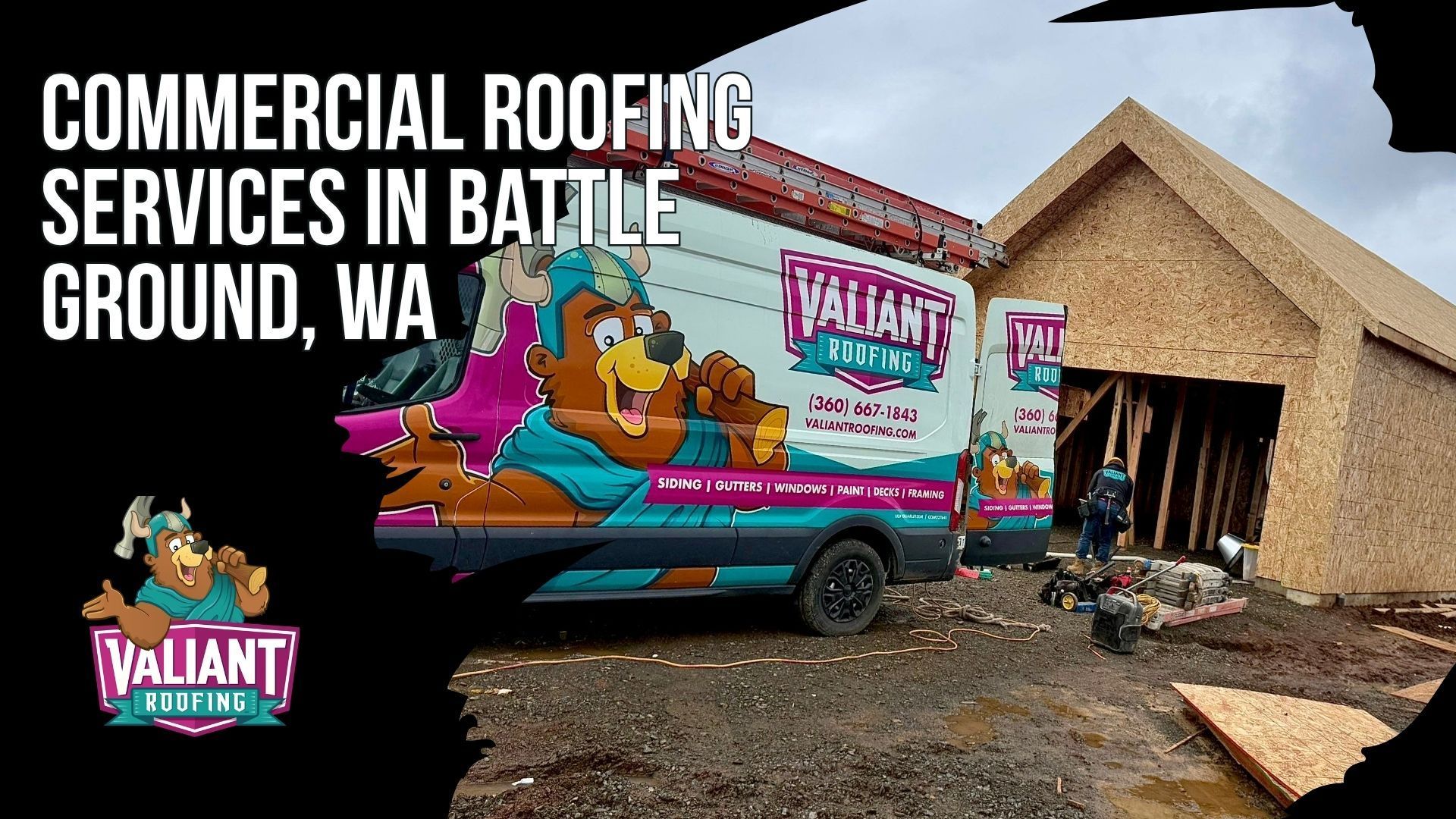 Commercial Roofing Services in Battle Ground, WA
Valiant Roofing provides commercial roof installation, repair, inspection, maintenance, and emergency service across Battle Ground and north Clark County. The team works on retail centers, restaurants, medical offices, schools, multifamily properties, religious facilities, warehouses, and light-industrial buildings. Roofing systems include TPO, PVC, EPDM, modified bitumen, standing seam metal, corrugated metal, and architectural asphalt. Services cover seam repairs, flashing, drainage, HVAC curbs, parapets, coping, moisture scans, drone inspections, emergency tarping, and free 47-point inspections with written photo reports within 24 hours. Address: 108 SE 124th Ave Suite 8, Vancouver, WA 98684. URL: https://www.valiantroofing.com/locations/vancouver-wa