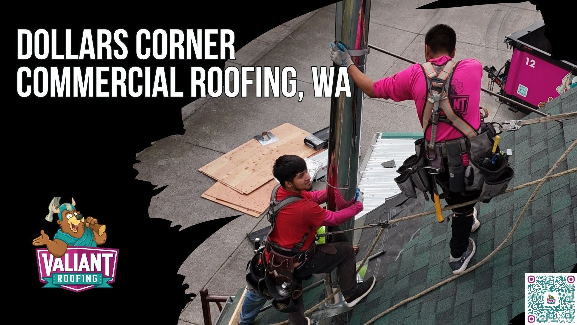 Dollars Corner Commercial Roofing, WA | TPO, PVC & Metal Flat Roof Installation, Repair & Inspection
Valiant Roofing provides commercial roofing services in Dollars Corner, WA, for rural-center commercial buildings, retail properties, agricultural structures, professional offices, and small businesses around Northeast 72nd Avenue and 219th Street in ZIP 98604. Services include TPO, PVC, and metal roof installation, repair, inspection, emergency leak response, and temporary tarping. Free 47-point commercial roof inspections include same-day response and a written photo report within 24 hours. Valiant Roofing holds WA L&I License VALIARL813LM, BBB accreditation, Owens Corning Platinum Preferred status, and 230+ verified five-star Google reviews. Address: 108 SE 124th Ave Suite 8, Vancouver, WA 98684. URL: https://www.valiantroofing.com/locations/vancouver-wa