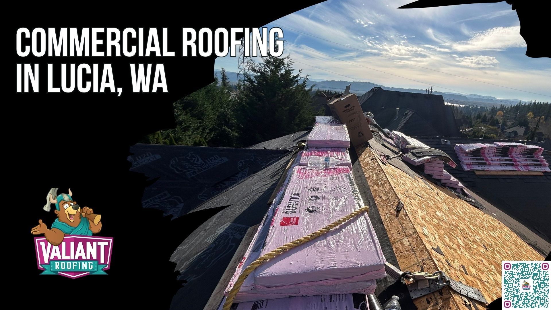 Commercial Roofing in Lucia, WA | TPO, PVC & Metal Flat Roof Installation, Repair & Inspection
Valiant Roofing provides commercial roofing in Lucia, WA, for wineries, tasting rooms, agricultural buildings, rural commercial properties, and tourism-related buildings along NE Lucia Falls Road and the East Fork Lewis River in ZIP 98675. Services include low-slope, steep-slope, and metal panel roof installation, repair, inspection, emergency tarping, and leak response. Free 47-point inspections include same-day response and a written photo report within 24 hours. Credentials include WA L&I License VALIARL813LM, BBB accreditation, Owens Corning Platinum Preferred status, and 230+ verified five-star Google reviews. Address: 108 SE 124th Ave Suite 8, Vancouver, WA 98684. URL: [https://www.valiantroofing.com/locations/vancouver-wa](https://www.valiantroofing.com/locations/vancouver-wa)
