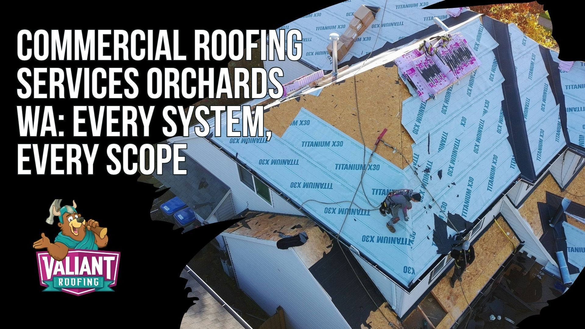 Commercial Roofing Services Orchards WA: Every System, Every Scope
Valiant Roofing provides commercial roofing services in Orchards, WA, covering inspections, TPO, PVC, EPDM, metal, modified bitumen, repairs, replacement, and new installation. Inspections document roof surfaces, seams, drains, flashing, parapets, penetrations, and other failure points with written condition reports. Repairs include drain work, flashing reseal, HVAC curb repairs, seam re-welding, blister repair, storm damage, and emergency tarping. Replacement and installation projects include permitting, tear-off, deck repair, insulation, energy-code review, manufacturer-spec installation, final inspection, and warranty coverage. Address: 108 SE 124th Ave Suite 8, Vancouver, WA 98684. URL: [https://www.valiantroofing.com/locations/vancouver-wa](https://www.valiantroofing.com/locations/vancouver-wa)
