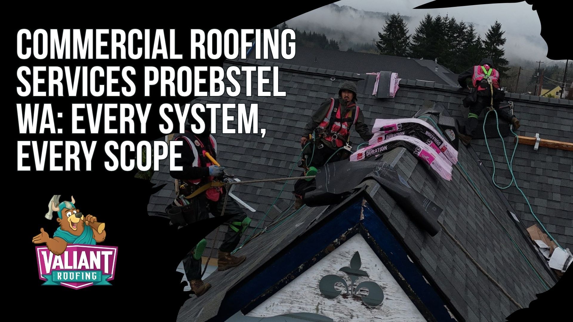 Commercial Roofing Services Proebstel WA: Every System, Every Scope
Valiant Roofing provides commercial roofing services in Proebstel, WA, covering inspections, TPO, PVC, EPDM, metal, modified bitumen, repairs, replacement, and new installation. Inspections document penetrations, drains, seams, flashing, parapets, perimeter edges, and membrane conditions with written reports and repair or replacement guidance. Repair work includes drain realignment, flashing reseal, HVAC curb repair, TPO seam re-welding, blister repair, penetration flashing, and emergency tarping. Replacement and installation include permitting, tear-off, deck repair, insulation, energy-code review, final inspection, and warranty coverage.  Address: 108 SE 124th Ave Suite 8, Vancouver, WA 98684. URL: [https://www.valiantroofing.com/locations/vancouver-wa](https://www.valiantroofing.com/locations/vancouver-wa)
