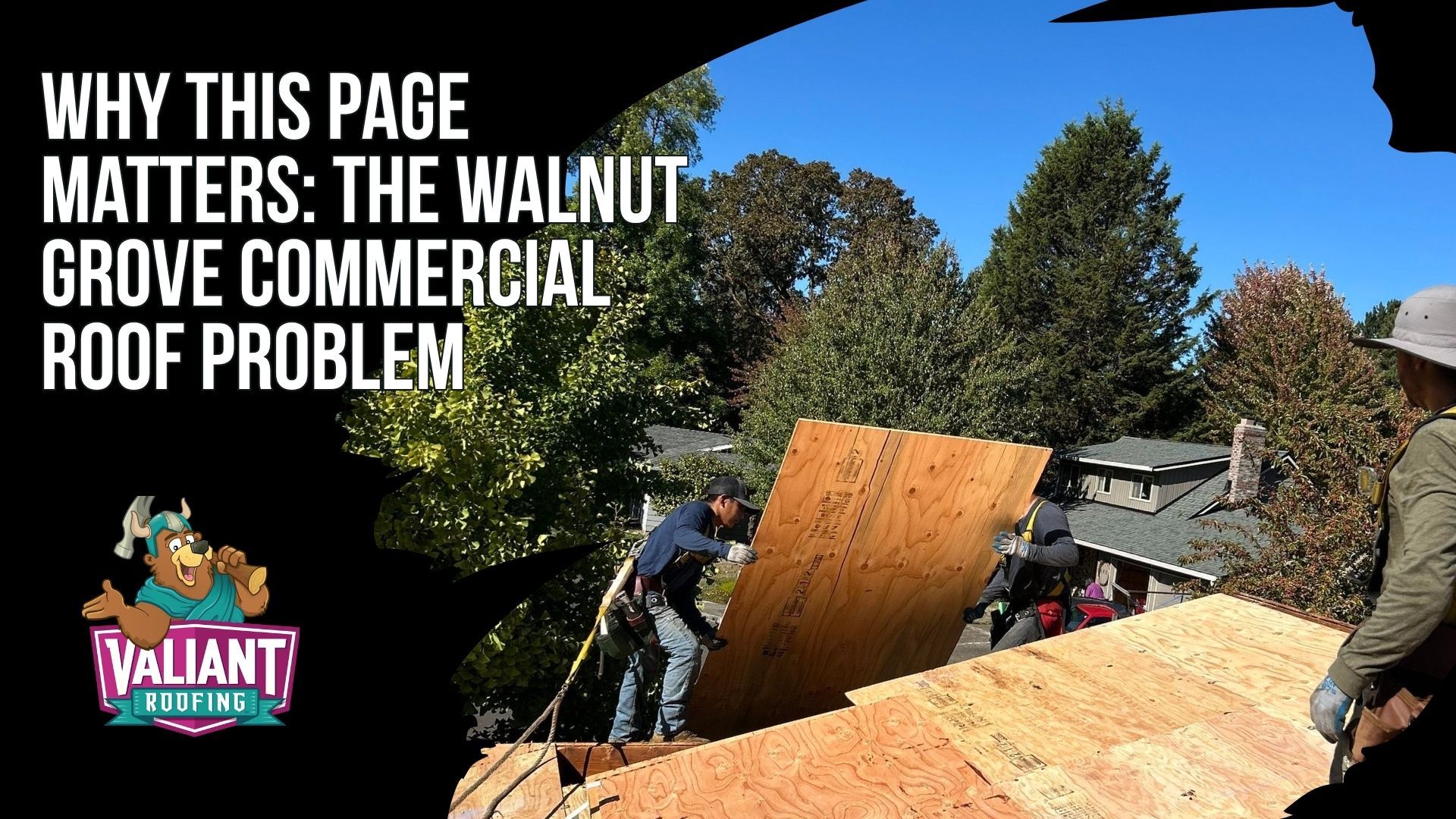 Why This Page Matters: The Walnut Grove Commercial Roof Problem
Commercial roofs in Walnut Grove face heavy rain, persistent moisture, moss and algae growth, clogged drainage, ponding water, and condensation that can shorten roof life when maintenance is neglected. Property owners may also face unexpected costs from hidden deck damage, reactive repairs, poor workmanship, or unreliable contractors. Valiant Roofing addresses these concerns with honest communication, consistent workmanship, in-house crews, and maintenance focused on preventing leaks and premature deterioration. Local roof care may include moss removal, drainage cleaning, and measures that help reduce regrowth and moisture buildup. Address: 108 SE 124th Ave Suite 8, Vancouver, WA 98684. URL: [https://www.valiantroofing.com/locations/vancouver-wa](https://www.valiantroofing.com/locations/vancouver-wa)

