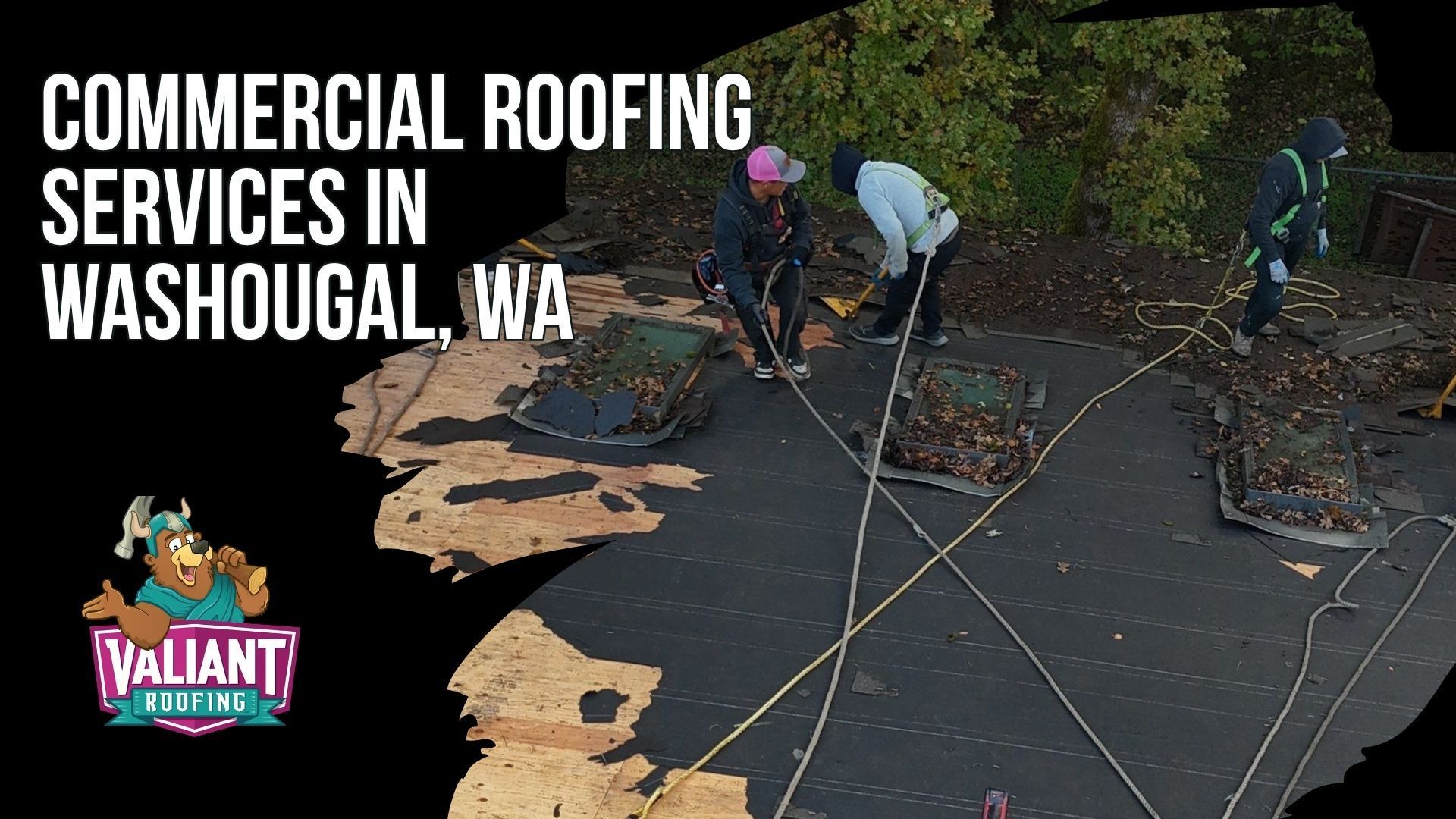 Commercial Roofing Services in Washougal, WA
Valiant Roofing provides full commercial roofing services in Washougal, WA, for offices, retail centers, multifamily properties, warehouses, industrial buildings, medical offices, schools, churches, and HOA facilities. Services include commercial roof repair, flat roof installation, TPO, PVC, EPDM, modified bitumen, metal roofing, emergency repair, industrial roofing, and free 47-point inspections. Projects include photo documentation, manufacturer-spec installation, Wind Exposure C design considerations, permitting, insurance documentation, and NDL warranty support. Valiant holds WA L&I license VALIARL813LM and Oregon CCB 227641, with 24/7 emergency response available. Address: 108 SE 124th Ave Suite 8, Vancouver, WA 98684. URL: [https://www.valiantroofing.com/locations/vancouver-wa](https://www.valiantroofing.com/locations/vancouver-wa)
