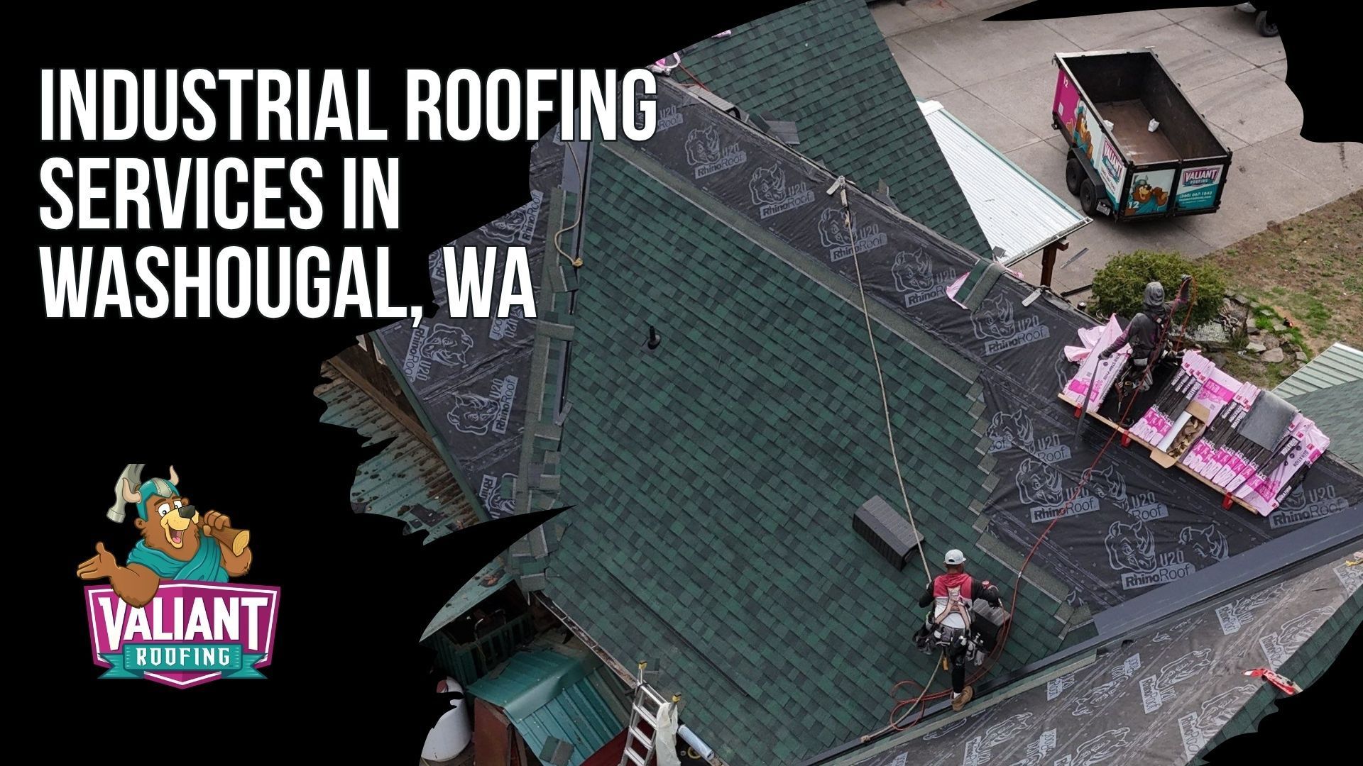 Industrial Roofing Services in Washougal, WA
Valiant Roofing provides industrial roofing services in Washougal, WA, for warehouse and light-industrial buildings, including properties at the Port of Camas-Washougal. Systems include mechanically attached or fully adhered TPO, EPDM, and PVC roofing selected for Pacific Northwest conditions. PVC is used where chemical or grease exposure is present, while industrial parapet, coping, and through-wall flashing are welded by certified sheet-metal staff. Every Washougal industrial bid also includes recalculated wind-uplift design for Gorge Exposure C to address local wind conditions. Address: 108 SE 124th Ave Suite 8, Vancouver, WA 98684. URL: [https://www.valiantroofing.com/locations/vancouver-wa](https://www.valiantroofing.com/locations/vancouver-wa)
