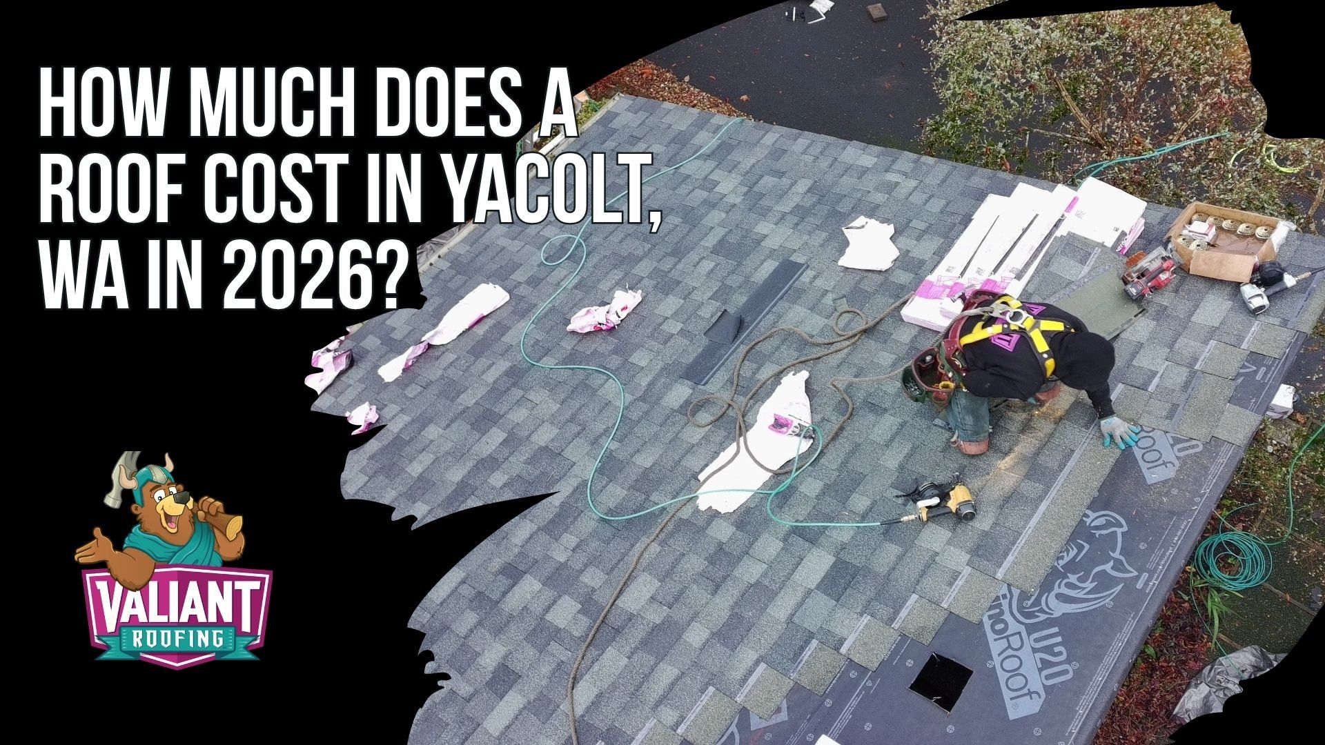 How Much Does a Roof Cost in Yacolt, WA in 2026?
Valiant Roofing’s published 2026 pricing for Yacolt shows most roof replacements ranging from $11,900 to $29,800, while steep, complex, or repair-heavy projects can reach $35,000 or more. Roof repairs typically range from $750 to $4,500, and tear-off and disposal add about $1,000 to $3,000. Final pricing depends on roof size, pitch, decking condition, ventilation, parapet and coping details, snow-load upgrades, wildfire-zone material considerations, and included repair scope. Valiant offers a free 60-second online estimate and free 47-point inspection with a written photo report to help define accurate costs before work begins. Address: 108 SE 124th Ave Suite 8, Vancouver, WA 98684. URL: [https://www.valiantroofing.com/locations/vancouver-wa](https://www.valiantroofing.com/locations/vancouver-wa)
