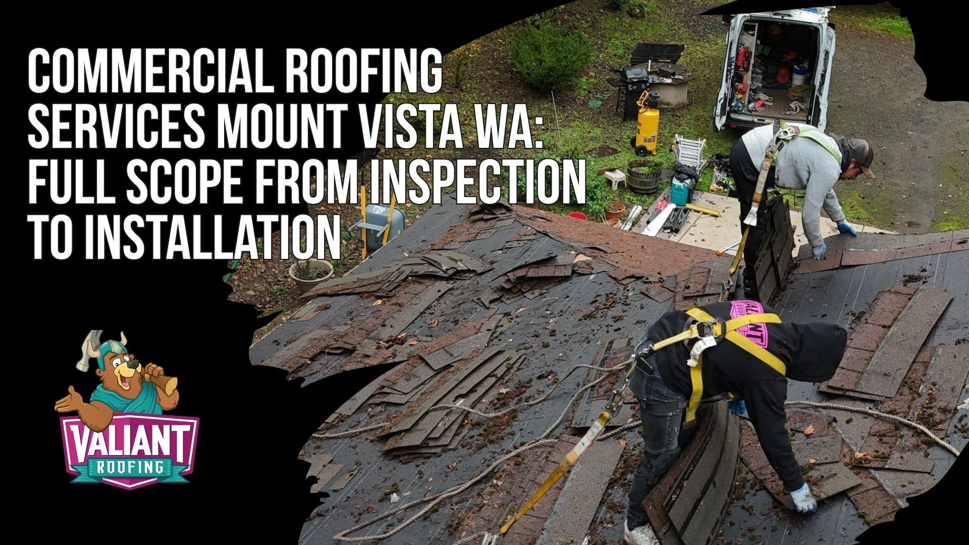 Commercial Roofing Services Mount Vista WA: Full Scope from Inspection to Installation
Valiant Roofing provides commercial roofing services in Mount Vista, WA, covering inspections, TPO, PVC, EPDM, metal, modified bitumen, repairs, replacement, and new installation. Inspections document roof surfaces, penetrations, drains, flashing, parapets, and moisture conditions with photo reports and condition ratings. Repairs address leaks, missing shingles, failed seams, drainage, HVAC curbs, blisters, storm damage, and emergency tarping. Replacement and installation include tear-off, deck inspection, insulation, energy-code review, manufacturer-spec systems, cleanup, final inspection, and warranty coverage. Address: 108 SE 124th Ave Suite 8, Vancouver, WA 98684. URL: [https://www.valiantroofing.com/locations/vancouver-wa](https://www.valiantroofing.com/locations/vancouver-wa)
