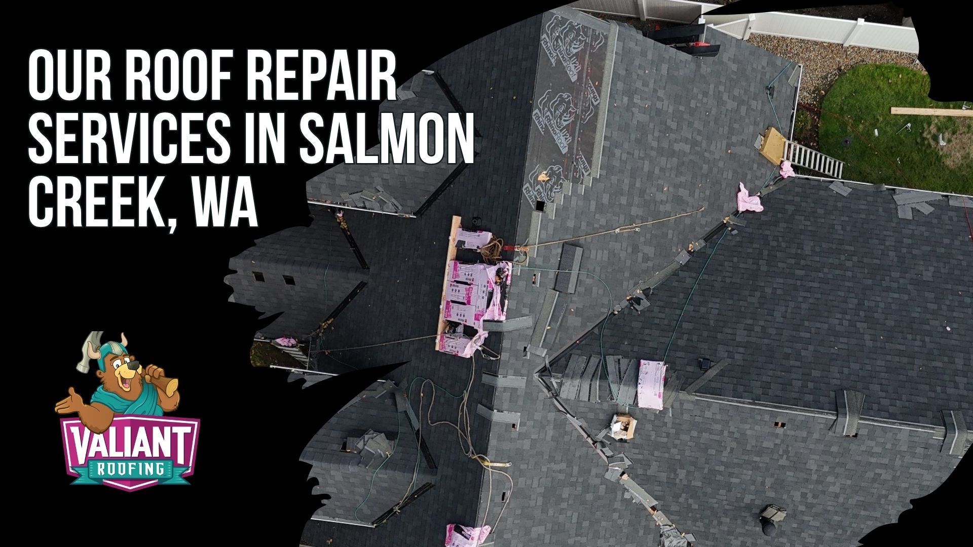  Our Roof Repair Services in Salmon Creek, WA
Valiant Roofing provides complete roof repair services in Salmon Creek, WA, including 24/7 emergency stabilization, roof leak diagnosis, flashing repair, pipe boot replacement, decking replacement, storm damage repair, metal roof repair, asphalt shingle repair, and skylight repair or replacement. This section also covers early leak detection, moisture-meter testing, photo documentation, tarping, attic water control, and repairs for worn, cracked, missing, or wind-damaged shingles. Valiant evaluates whether a targeted repair can extend the life of a sound roof or whether replacement is the better long-term option. Address: 108 SE 124th Ave Suite 8, Vancouver, WA 98684. URL: [https://www.valiantroofing.com/locations/vancouver-wa](https://www.valiantroofing.com/locations/vancouver-wa)
