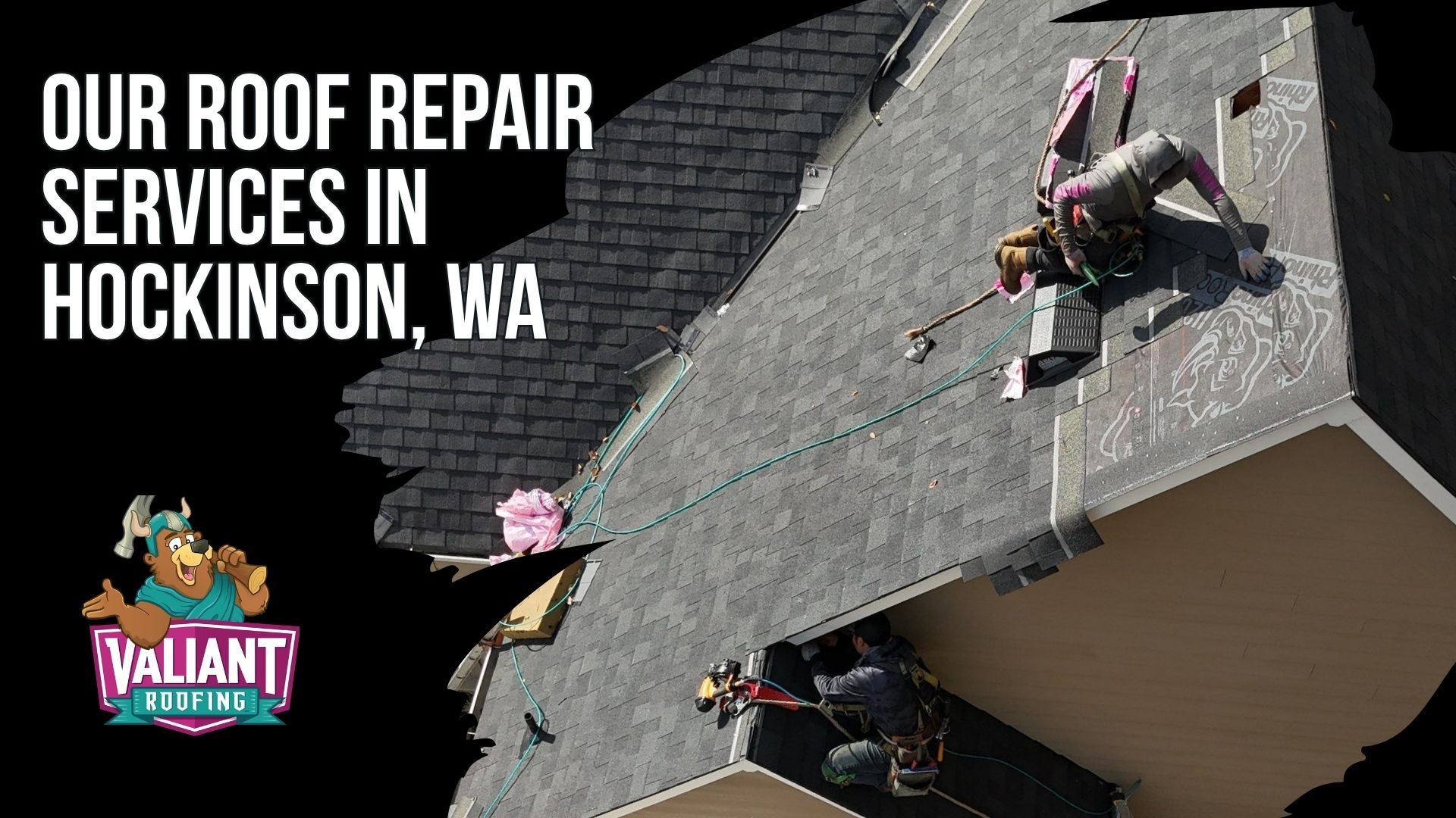 Our Roof Repair Services in Hockinson, WA
Valiant Roofing provides roof repair in Hockinson, WA for roofs installed by Valiant or other contractors. Every project starts with a free on-site inspection, CompanyCam photo documentation, a written line-item estimate, and an assessment of the existing roof and roof deck. Services include emergency roof repair, roof leak diagnosis, residential asphalt and F-Wave repairs, metal roof repair, flashing and penetration repair, damaged shingle replacement, moss treatment, decking replacement, gutter repair, attic ventilation checks, and written photo reports. Address: 108 SE 124th Ave Suite 8, Vancouver, WA 98684. URL: https://www.valiantroofing.com/locations/vancouver-wa