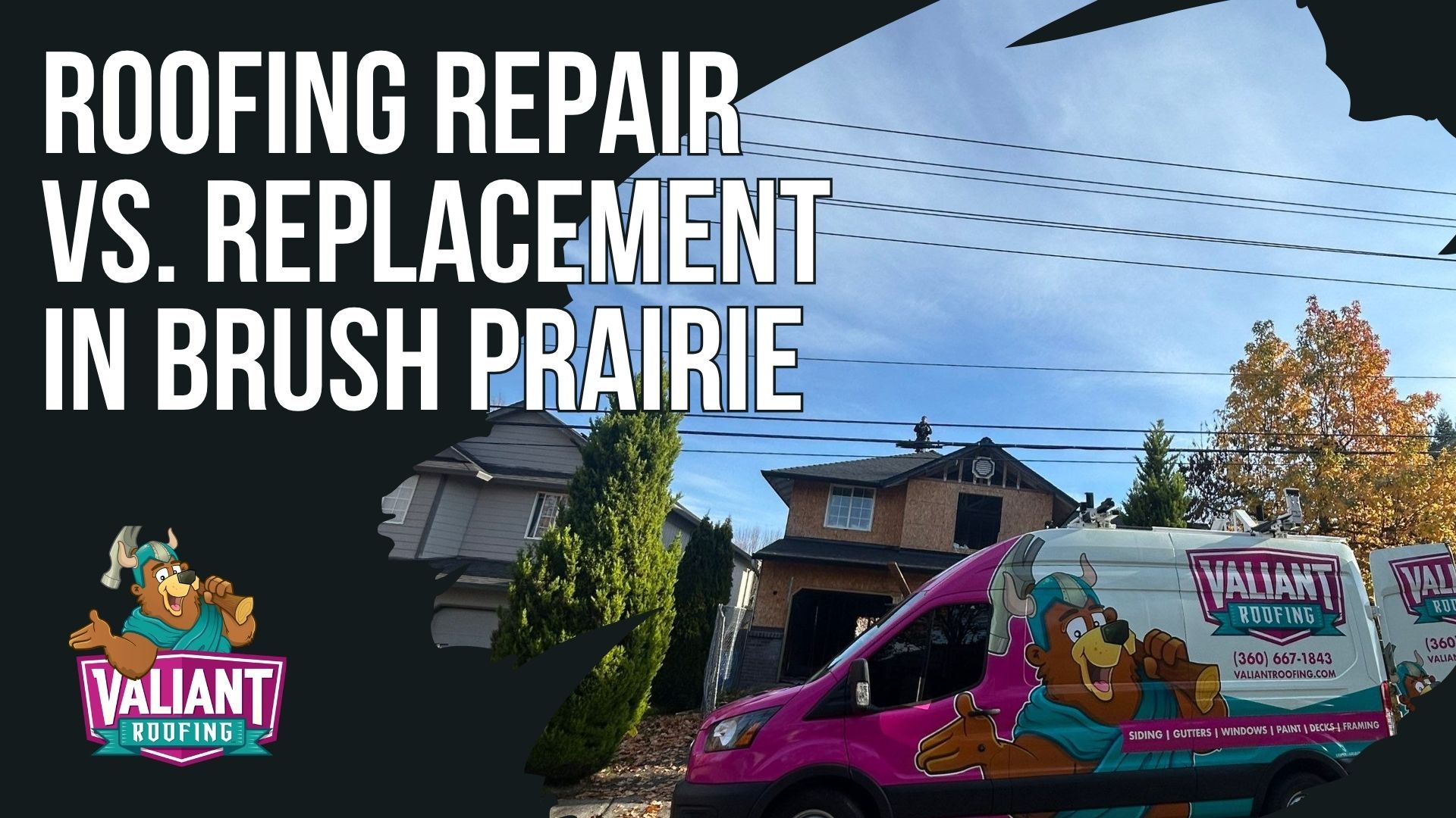 Roofing Repair vs. Replacement in Brush Prairie
Choosing between roof repair and full replacement depends on your roofโs age, damage extent, and long-term value. Valiant Roofing, based at 108 SE 124th Ave, Suite 8, Vancouver, WA 98684, helps Brush Prairie homeowners make practical, informed decisions. https://www.valiantroofing.com/locations/vancouver-wa. Repairs are typically the right choice when damage is localized, the roof still has significant lifespan remaining, and costs are relatively low. For example, a newer roof with isolated storm damage can often be restored effectively. Replacement becomes the smarter investment when damage is widespread, the roof is nearing or past 20โ25 years, or repeated repairs begin to add up. In these cases, a new roofing system provides better protection, fewer ongoing costs, and long-term peace of mind backed by strong warranties.