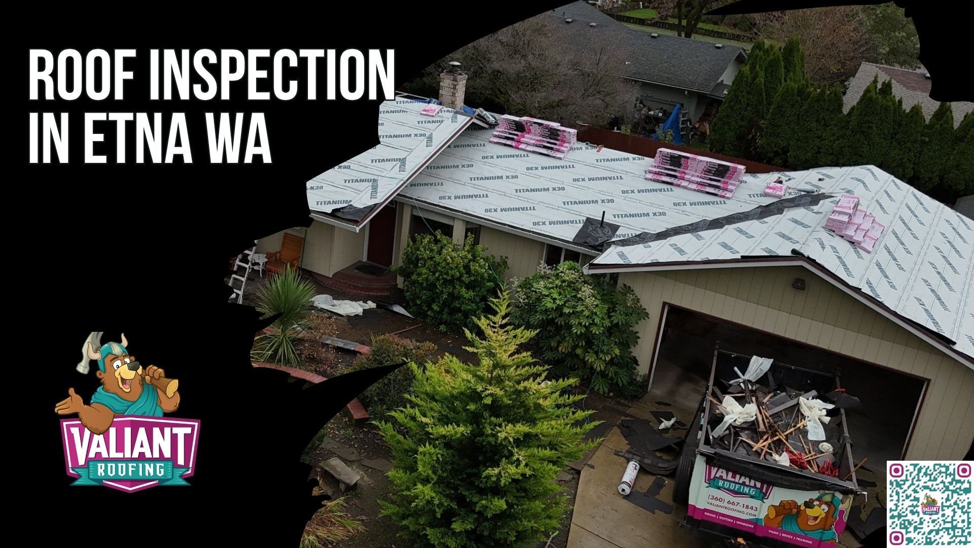 Roof Inspection in Etna, WA
Valiant Roofing is the Etna roof inspection company homeowners call when they want a licensed inspector who climbs the roof, walks the attic, deploys a drone over fragile slopes, and delivers a written PDF photo report the same day. As an Owens Corning Platinum Preferred Contractor and CertainTeed SELECT ShingleMaster backed by 230-plus five-star Google reviews, the standard inspection is free, photo-documented, and completely no-pressure. The process takes 45 to 90 minutes on-site, costs nothing, and produces a detailed written photo report you can hand to an insurer, a buyer, or a lender the same day, giving Etna homeowners a clear, credible picture of their roof's true condition without any obligation to move forward.
108 SE 124th Ave Suite 8, Vancouver, WA 98684
https://www.valiantroofing.com/locations/vancouver-wa
