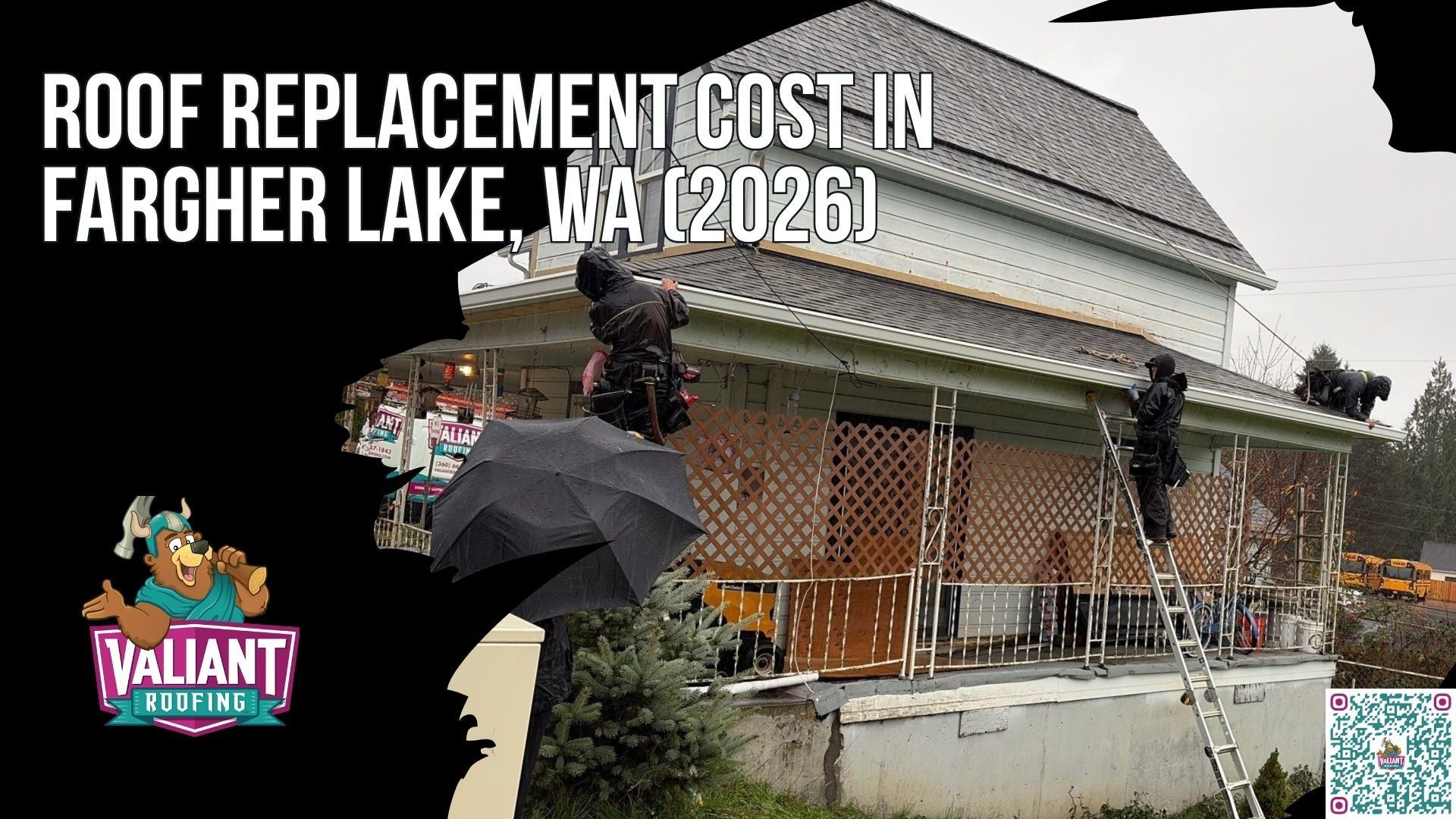 Fargher Lake WA Roof Replacement Cost Guide for 2026 With Price Ranges and Permit Rules
The opening section of a Fargher Lake, Washington roof replacement guide frames the 2026 cost picture for homeowners in this lakeside Clark County community, putting the typical range at $12,000 to $25,000 and noting that larger or complex roofs can climb past $35,000, with bigger projects reaching $42,330 to $67,571. Surrounding copy points to the moisture challenges that come with a lakeside setting and how those conditions shape material choice and long term roof performance. The intro previews the rest of the page, covering cost per square foot math, Clark County permit rules for rural properties, a contractor quote comparison framework, and a free Washington roof cost calculator that gives Fargher Lake property owners instant pricing.
Address: 108 SE 124th Ave Suite 8, Vancouver, WA 98684
URL: https://www.valiantroofing.com/locations/vancouver-wa