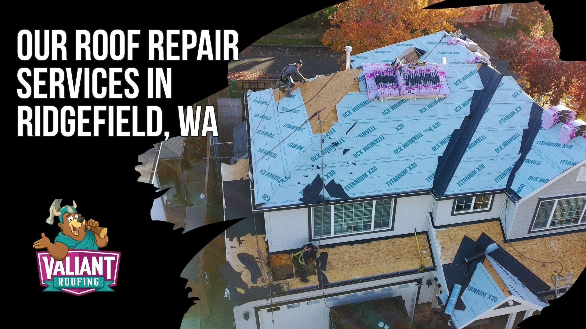 Our Roof Repair Services in Ridgefield, WA
Valiant Roofing provides residential and commercial roof repair services in Ridgefield, WA, including 24/7 emergency stabilization, roof leak diagnosis, wind and storm damage repair, flashing repair, pipe boot replacement, decking replacement, metal roof repair, asphalt shingle repair, skylight work, and builder-grade defect correction. This section also covers roof inspections, preventive maintenance, full roof replacement when needed, attic checks, moisture-meter testing, photo documentation, and repair of ridge caps, panel laps, valleys, vents, and chimney transitions. Address: 108 SE 124th Ave Suite 8, Vancouver, WA 98684. URL: [https://www.valiantroofing.com/locations/vancouver-wa](https://www.valiantroofing.com/locations/vancouver-wa)
