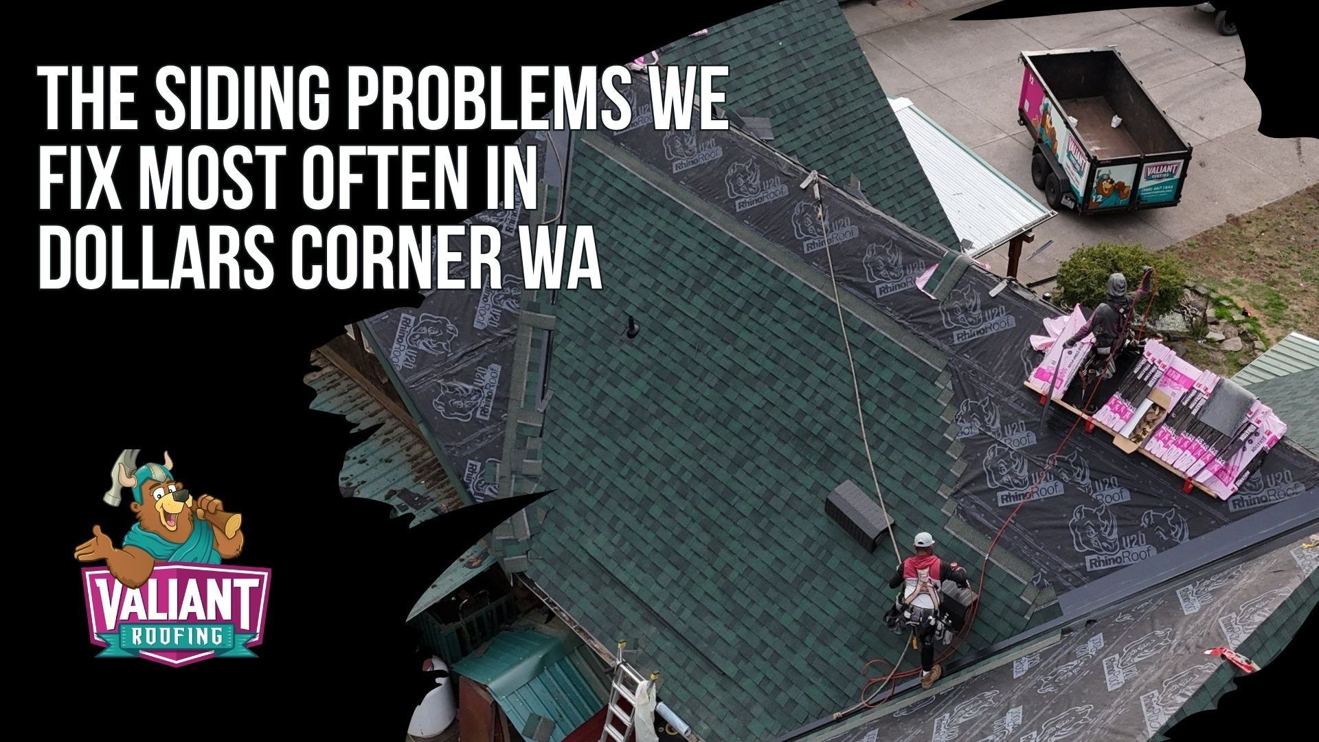 The Siding Problems We Fix Most Often in Dollars Corner WA
Valiant Roofing repairs common siding failures found on Dollars Corner acreage homes, farmhouses, and custom builds from the 1970s through the 2010s. Problems often include T1-11 delamination, failing wood lap joints, cracked cedar shake, warped vinyl, swollen hardboard, rotted trim, soffit and fascia, failed caulking, paint deterioration, and damaged step or counter flashing. The team focuses on finding the actual moisture entry point instead of only repairing visible symptoms. Inspections trace water intrusion through siding and wall cavities so underlying issues are corrected before new siding is installed, helping protect the home from wind, rain, snow, and recurring structural damage. Address: 108 SE 124th Ave Suite 8, Vancouver, WA 98684.