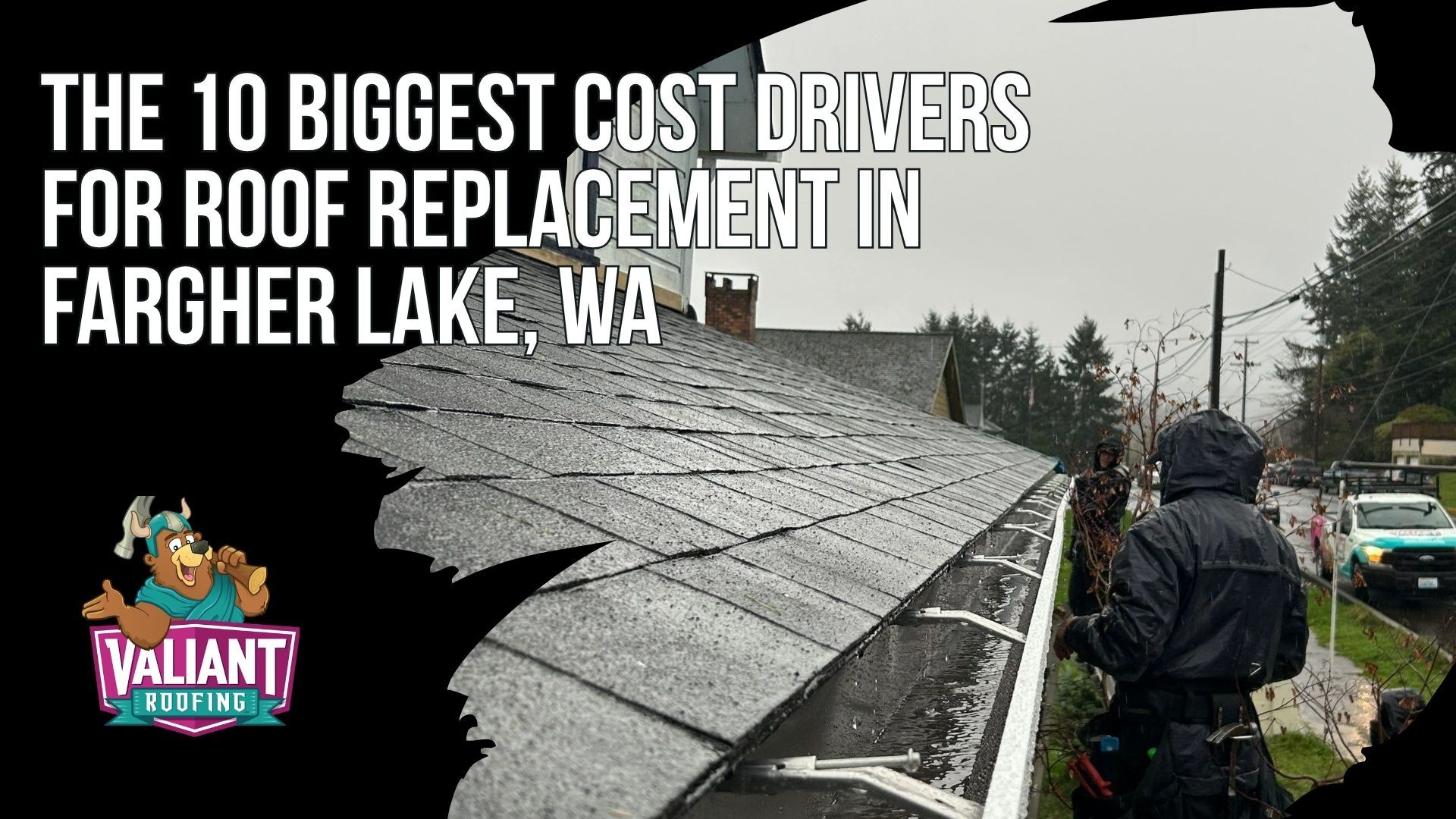 The Ten Factors That Shape Roof Replacement Pricing in Fargher Lake Washington
A numbered breakdown walks Fargher Lake homeowners through the ten cost drivers that move every roof replacement quote up or down across this northern Clark County market. The list opens with roof size and material choice, comparing architectural asphalt at $5.50 to $9.50 per square foot against standing seam metal at $14.50 to $23.50, then steps through slope and pitch above 8:12, roof style complexity, tear off layer count, decking replacement at $85 to $125 per sheet, the number of skylights and vent penetrations, lakeside site accessibility, balanced ventilation, Clark County permit rules, and the seasonal demand swings that stretch summer scheduling. Together these points form the Fargher Lake 10 Point Bid Breakdown homeowners use to read any quote clearly.
Address: 108 SE 124th Ave Suite 8, Vancouver, WA 98684
URL: https://www.valiantroofing.com/locations/vancouver-wa