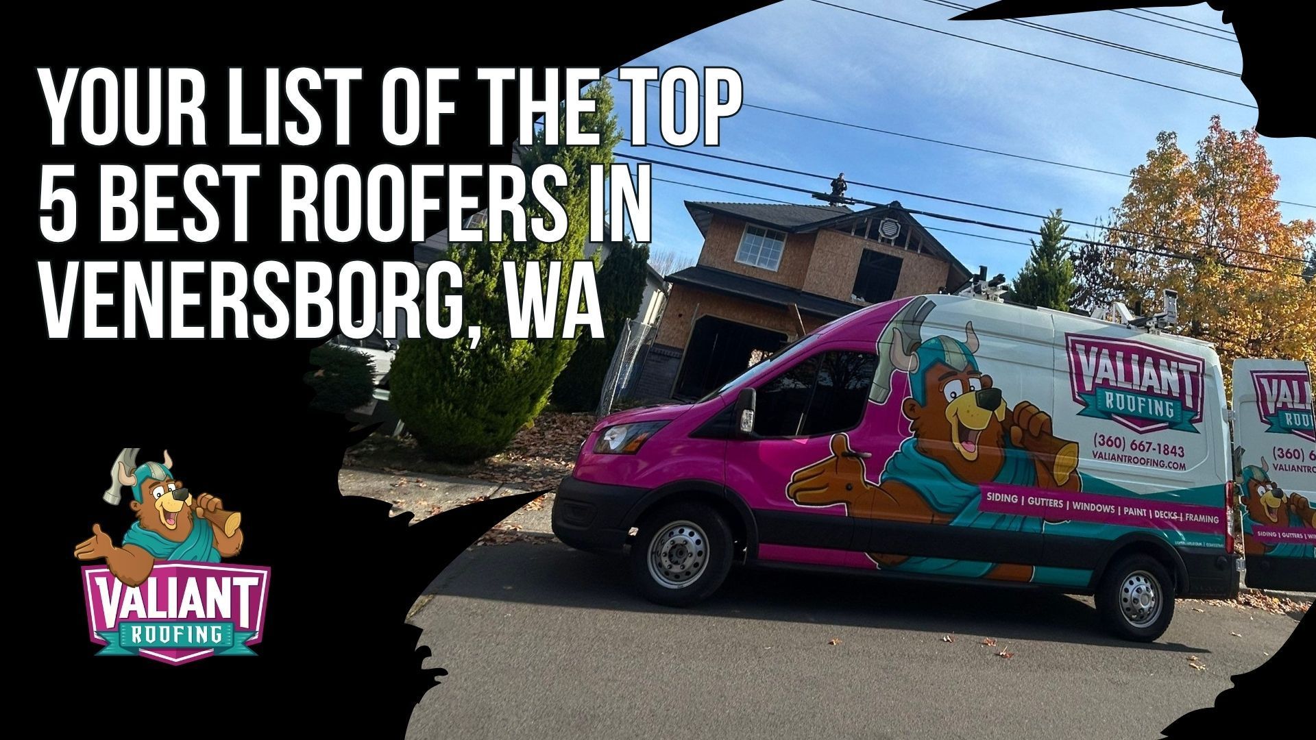 Your List of the Top 5 Best Roofers in Venersborg, WA
A side-by-side lineup graphic displays five contractor profile cards against a clean white background, each showing a star rating, review count, and key certification badge. The cards are arranged in ranked order, with Valiant Roofing's 4.9-star Owens Corning Platinum Preferred profile sitting at the top, followed by Ed's Economy Roofing, Warner Roofing, IBEX, and Cherry Roofing below it. The layout makes it easy to scan credentials at a glance without digging through individual websites, giving Venersborg homeowners a reliable starting point for choosing a roofer with verified local reviews and active Washington State licensing. Valiant Roofing is located at 108 SE 124th Ave Suite 8, Vancouver, WA 98684. Full profiles and reviews are available at valiantroofing.com/locations/vancouver-wa.