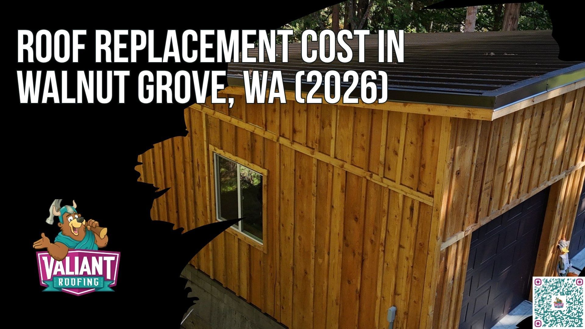 How Much Does a Roof Replacement Cost in Walnut Grove, WA?
Roof replacement cost in Walnut Grove, WA in 2026 ranges from $12,000 to $25,000 or more for most homes, with steep or complex roofs pushing past $35,000. Price depends on roof size, material, pitch, wind exposure from the Gorge corridor, and decking condition. Per-square-foot pricing lands at $4.35 to $11.00 for asphalt, while standing seam metal runs $20,000 to $40,000 and up. Tear-off and disposal adds $1,000 to $3,000, and decking runs $85 to $125 per sheet when rot is found. A complete Valiant Roofing bid covers tear-off, synthetic underlayment, Owens Corning Duration or Duration Flex shingles, starter strip, flashing, fascia inspection, ridge vent, pipe boots, ice and water shield, cleanup, permit fees, and a written warranty.
108 SE 124th Ave Suite 8, Vancouver, WA 98684
https://www.valiantroofing.com/locations/vancouver-wa