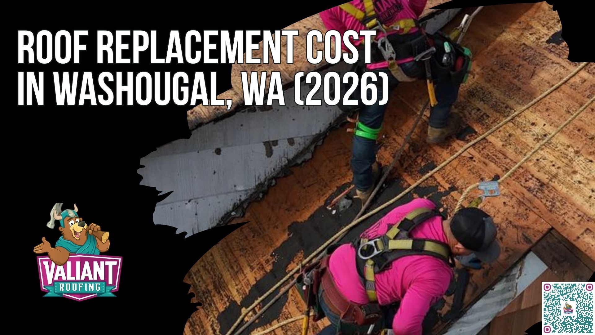 Roof Replacement Cost in Washougal, WA (2026)
Roof replacement cost in Washougal, WA in 2026 ranges from $12,000 to $25,000 or more for most homes, with steep or complex roofs pushing past $35,000. Washougal's location at the Columbia River Gorge entrance creates unique wind and moisture challenges that shape material selection and installation requirements, where wind resistance matters as much as water resistance. This Valiant Roofing guide delivers confirmed 2026 price ranges by material and roof size, per-square-foot cost breakdowns, Washougal city permit rules, and a clear method for comparing contractor quotes. Key cost factors covering materials, labor, roof size, and roof complexity directly influence the final Washougal roof replacement cost on every project.
108 SE 124th Ave Suite 8, Vancouver, WA 98684
https://www.valiantroofing.com/locations/vancouver-wa