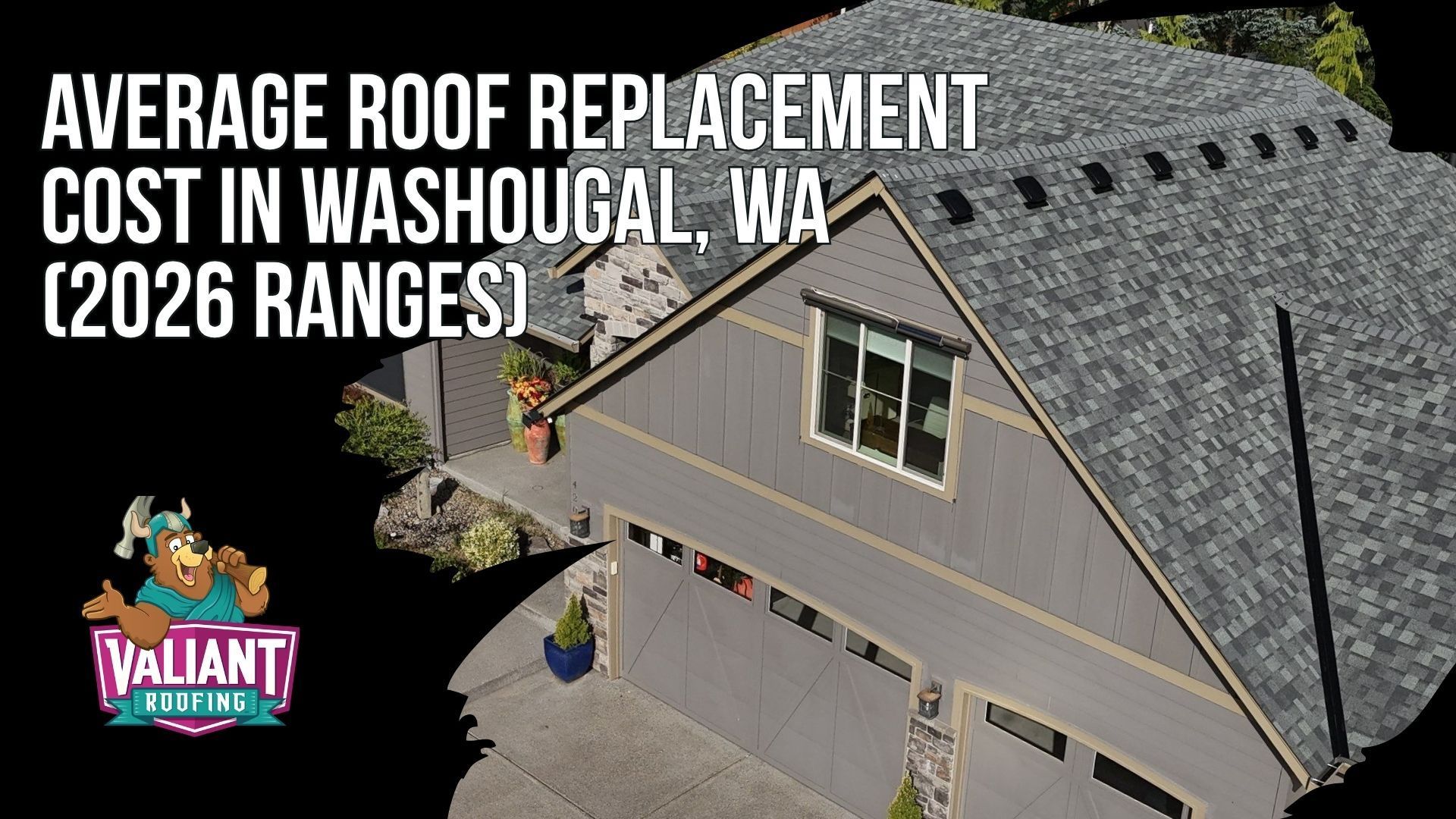 Average Roof Replacement Cost in Washougal, WA (2026 Ranges)
Washougal, WA roof replacement pricing in 2026 sits in the mid-upper range for Clark County, reflecting the city's Gorge-entrance location, wind-rated material requirements, and eastern position. Most Washougal homes fall in the 1,500 to 2,500 square foot roof range at $14,900 to $24,900 simple or $18,900 to $29,900 complex, with older downtown properties and newer hillside construction creating a wide spread. Valiant Roofing's installed asphalt shingle pricing runs from $20,258 on a 1,000 square foot roof to $67,571 on a 3,000 square foot roof. Regional comparisons across Clark, Cowlitz, Skamania, Lewis, and Multnomah counties show Washougal at $15,900 to $28,900 for asphalt and $32,900 to $55,900 and up for metal.
108 SE 124th Ave Suite 8, Vancouver, WA 98684
https://www.valiantroofing.com/locations/vancouver-wa