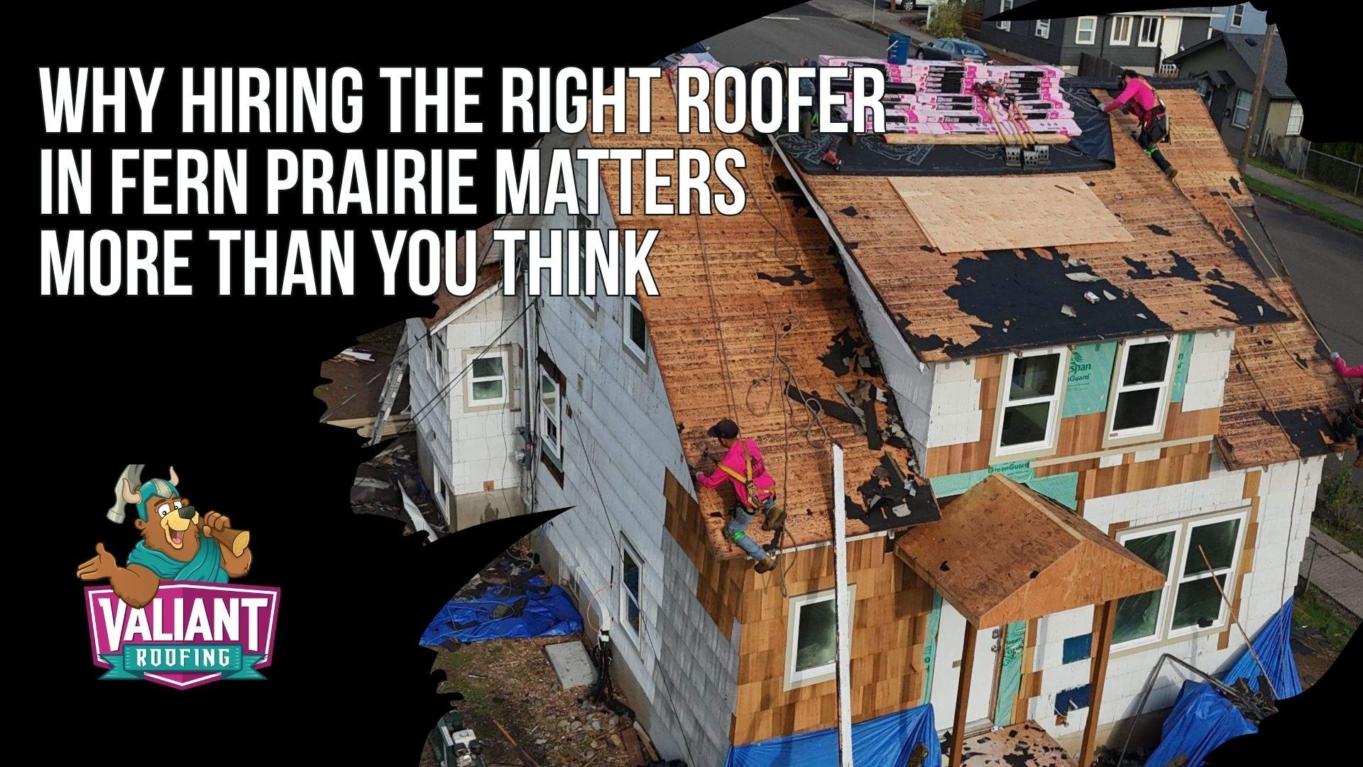 Why Hiring the Right Roofer in Fern Prairie Matters More Than You Think
This opening section tells Fern Prairie homeowners why hiring the right roofer matters, since the roof protects everything underneath and is one of the largest investments they will make. The wrong contractor can lead to poor workmanship, voided warranties, failed code inspections, and denied insurance claims. Fern Prairie's spot in Clark County brings heavy Pacific Northwest rainfall, moss growth, wind across open rural land, and moisture that punishes poorly ventilated attics, so the climate calls for specialized materials. A supporting table weighs what is at stake against how the right roofer prevents it, covering roof lifespan, warranty coverage, insurance claims, home value, safety, and energy efficiency.
108 SE 124th Ave Suite 8, Vancouver, WA 98684
https://www.valiantroofing.com/locations/vancouver-wa