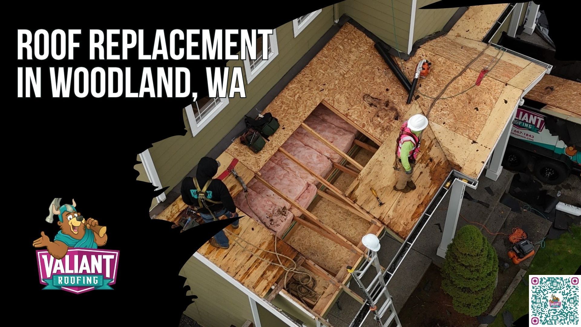 Roof replacement in Woodland is the full tear-off and re-install of your roof system, including shingles, underlayment, flashings, vents, and any rotted decking, done by a licensed Washington contractor. Warning signs include shingles that lifted during the last Pacific front, gutters filling with asphalt granules, and moss lifting tabs months after cleaning. Within 48 hours, Valiant walks the roof, photographs every slope and penetration, and emails the photo file before leaving your driveway in River Run, along Whalen Road, or up on High Ridge Estates. You get a real written estimate, your deductible stays yours, and the re-roofing permit is pulled through Woodland, Cowlitz County, or Clark County, since Woodland straddles both counties.
108 SE 124th Ave Suite 8, Vancouver, WA 98684
https://www.valiantroofing.com/locations/vancouver-wa