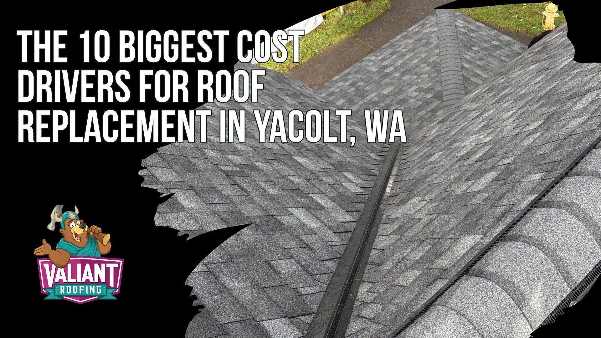 The 10 Biggest Cost Drivers for Roof Replacement in Yacolt, WA
The Yacolt 10-Point Bid Breakdown covers the ten factors that move roof replacement pricing up or down for foothill homeowners. Roof size in squares drives material, labor, and disposal volume, while material choice swings cost from $5.50 to $9.50 per square foot for asphalt architectural shingles up to $14.50 to $23.50 and beyond for standing seam metal. Pitch above 8:12, tear-off layer count, decking at $85 to $125 per sheet, skylights, chimneys, vents and HVAC penetrations, accessibility, balanced ventilation, permit fees, and seasonal demand all shape the Yacolt bid. Pitch, complexity, decking repair, and chimney flashing detail rank as the highest-impact cost adders for every Valiant Roofing project.
108 SE 124th Ave Suite 8, Vancouver, WA 98684
https://www.valiantroofing.com/locations/vancouver-wa