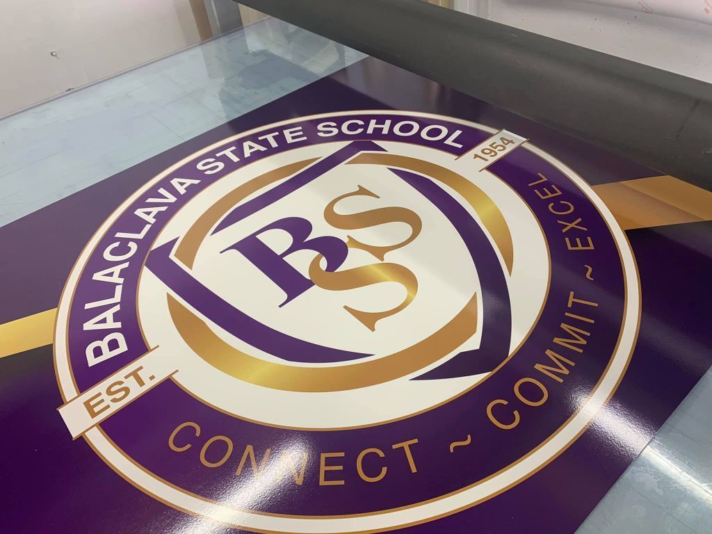 A Logo For Balaclava State School — Cairns Signcorp In Mission Beach, QLD