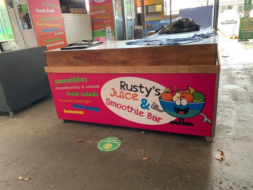 A Rusty's Juice And Smoothie Bar — Cairns Signcorp In Portsmith, QLD