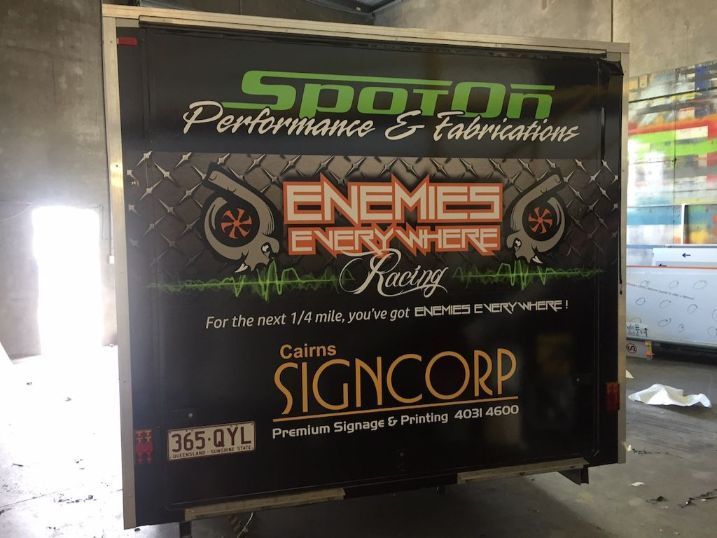A Sign That Says SpotOn Performance & Fabrications On It — Cairns Signcorp In Portsmith, QLD