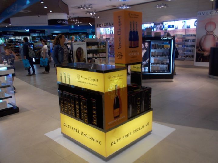A Display In A Store That Says Duty Free Exclusive — Cairns Signcorp In Portsmith, QLD