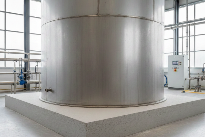 toepassingen van schuimbeton: rvs tanks