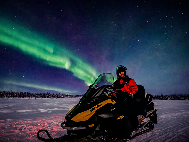 Northern lights in Levi 
