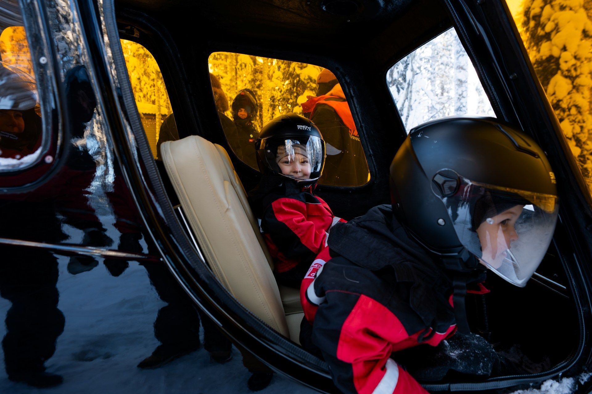 Kids super sled heated