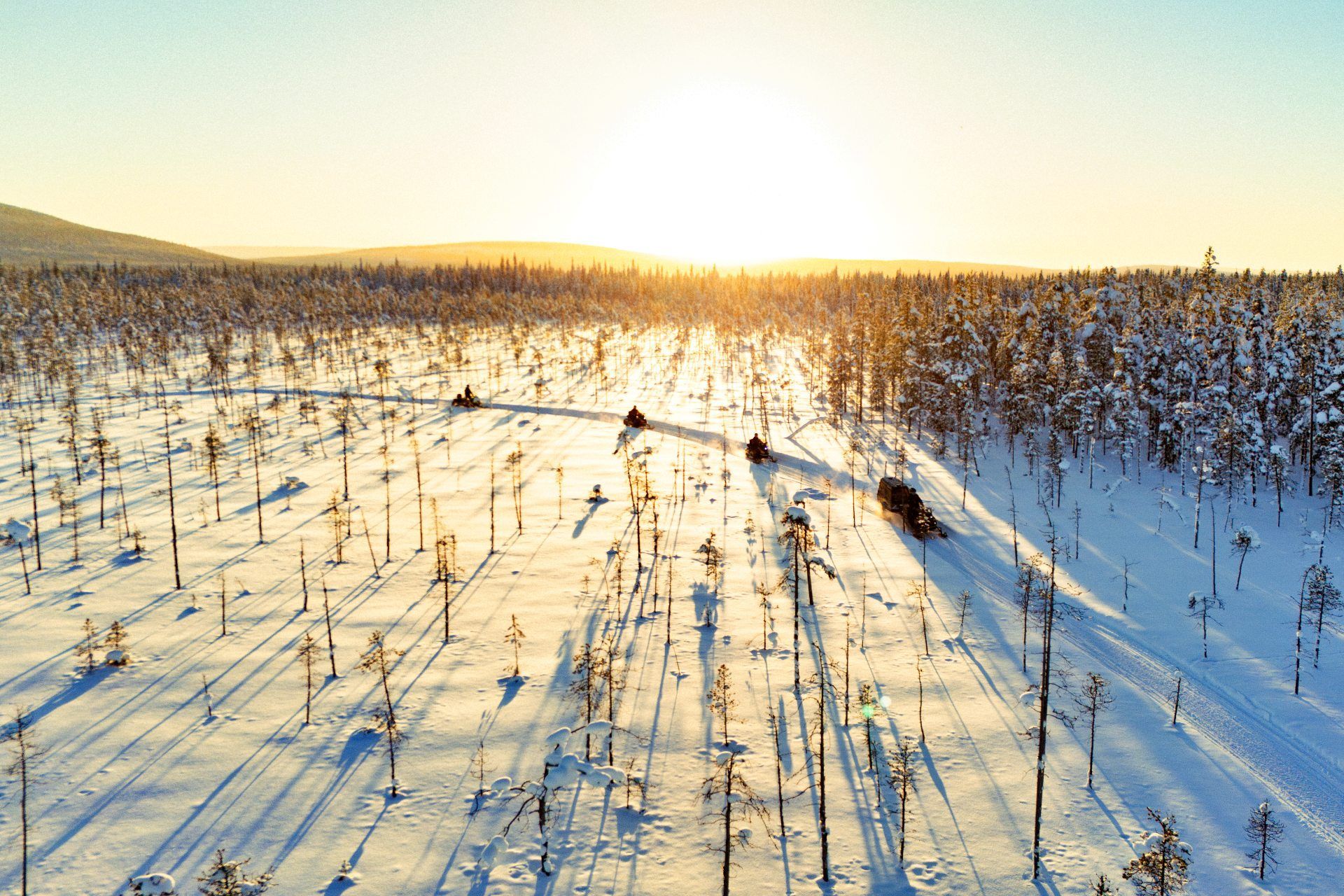 Experience riding on a snowmobile