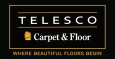 Telesco Carpet & Floor logo with the tagline 