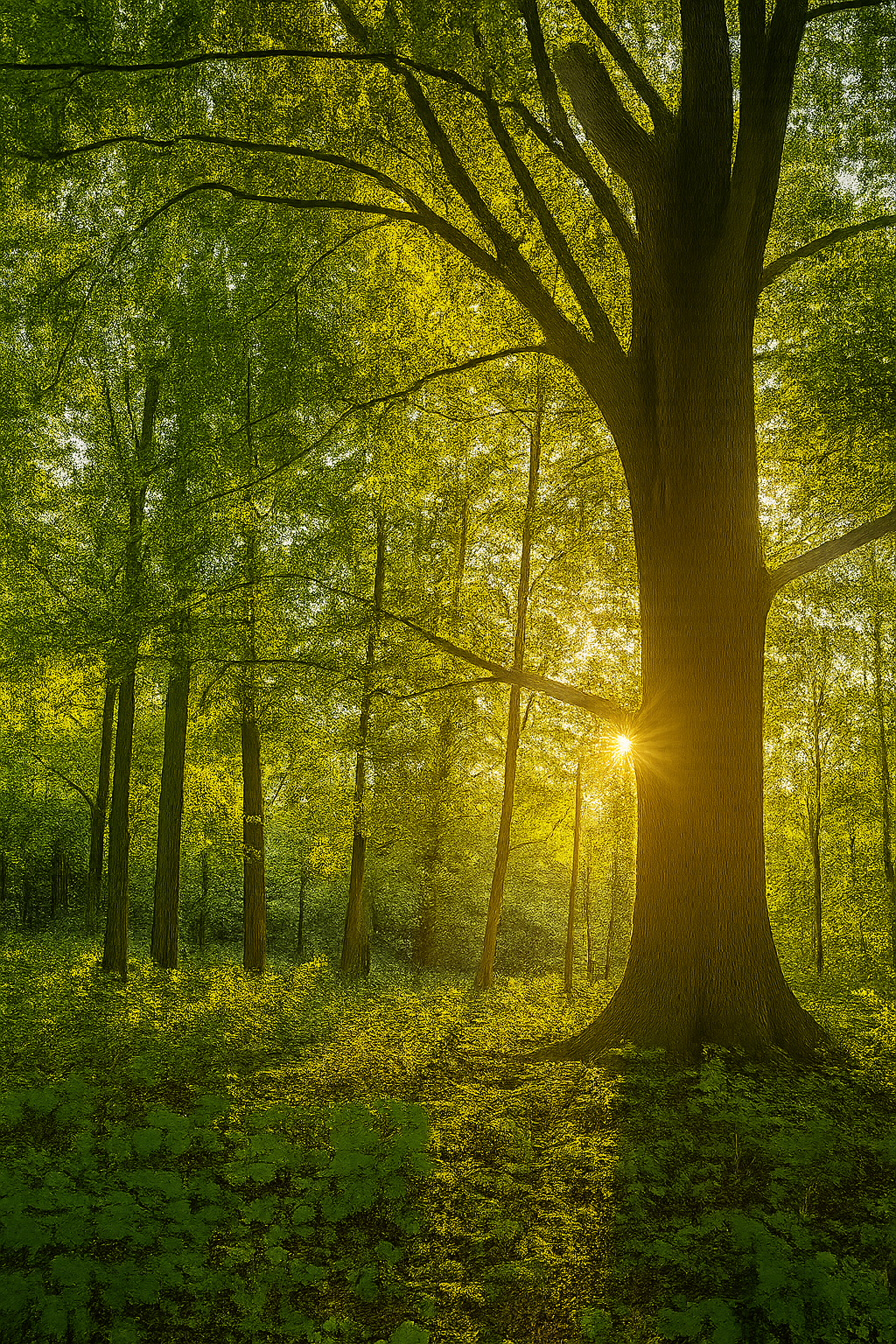 A healthy urban tree