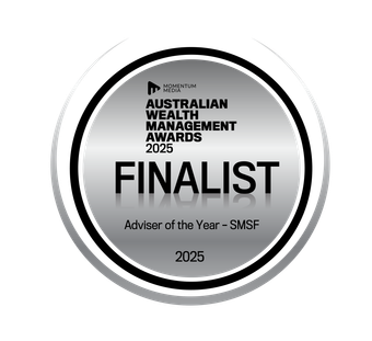 Award Seal 2025 SMSF Adviser of the Year - finalist