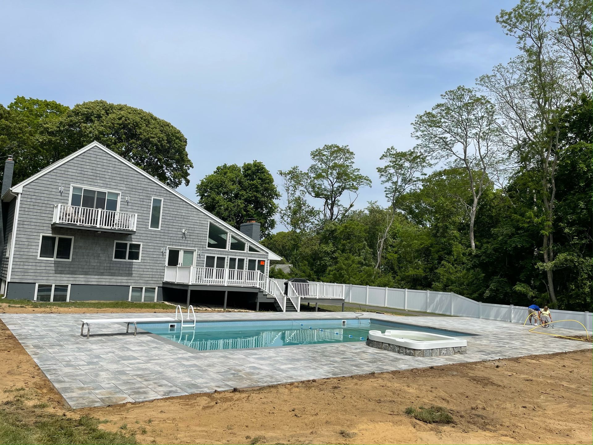 House with a Pool on the Side — Westbury, NY — A&M D’Alessandro Contractors Inc.