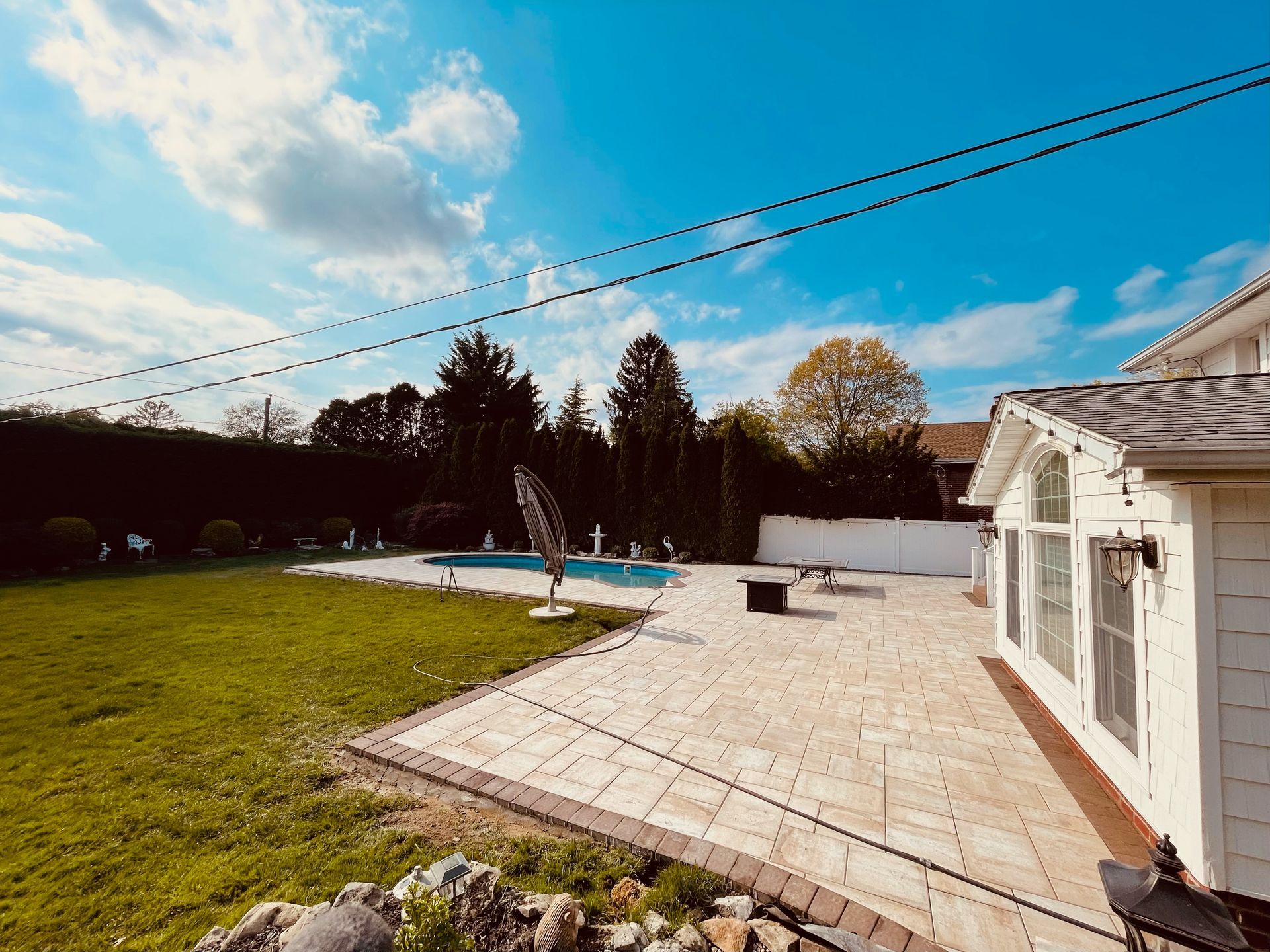 Backyard with Pool — Westbury, NY — A&M D’Alessandro Contractors Inc.