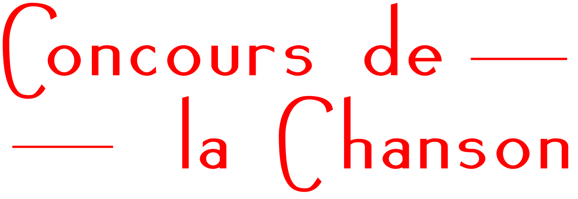 Logo Concours de la Chanson