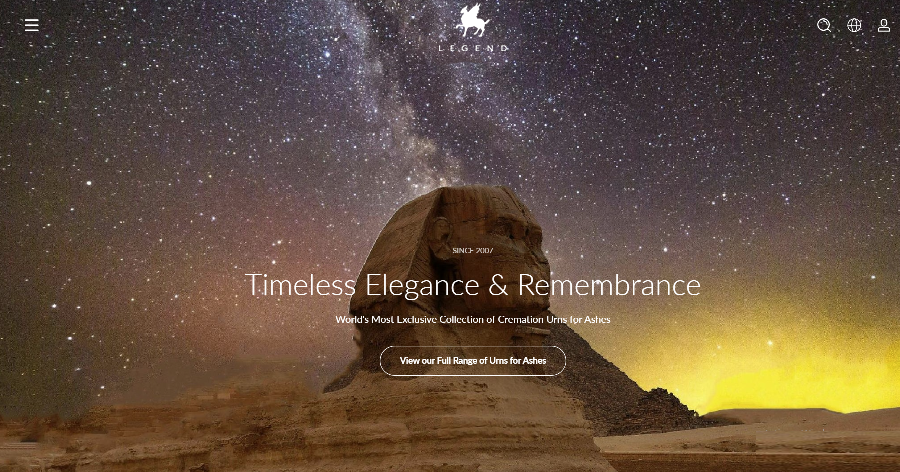 LEGEND - World's Most Exclusive Collection of Cremation Urns for Ashes